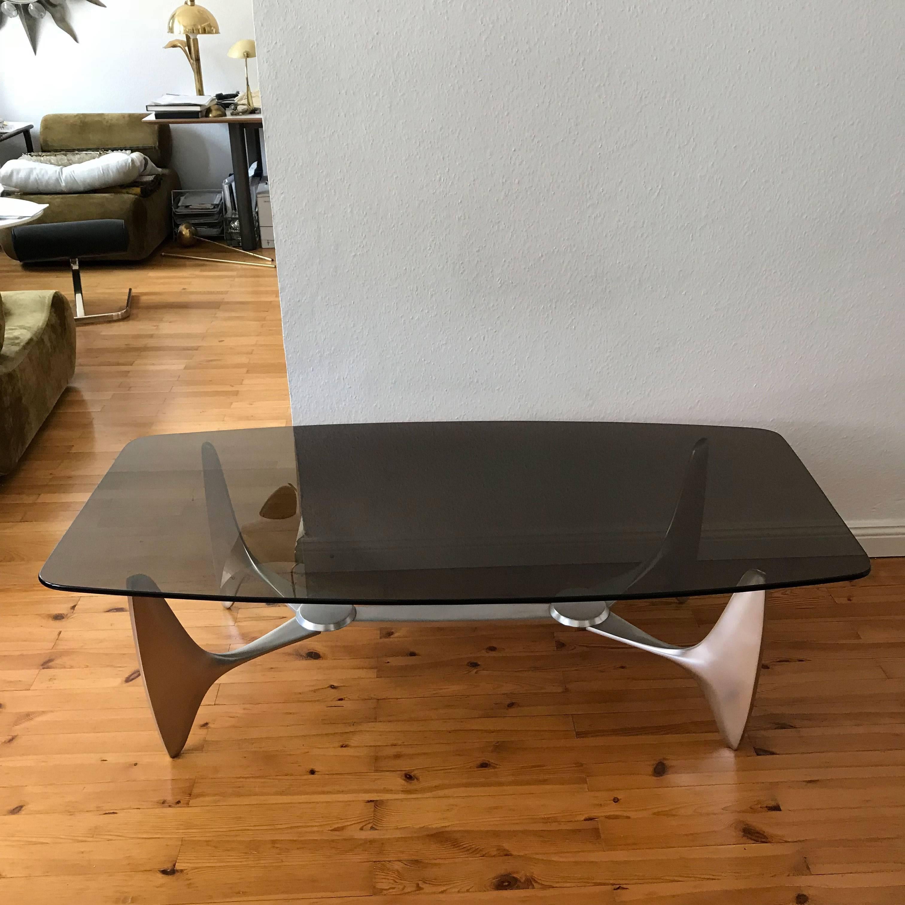 Allemand Table basse monumentale de Knut Hesterberg pour Ronald Schmitt, Allemagne, 1970 en vente