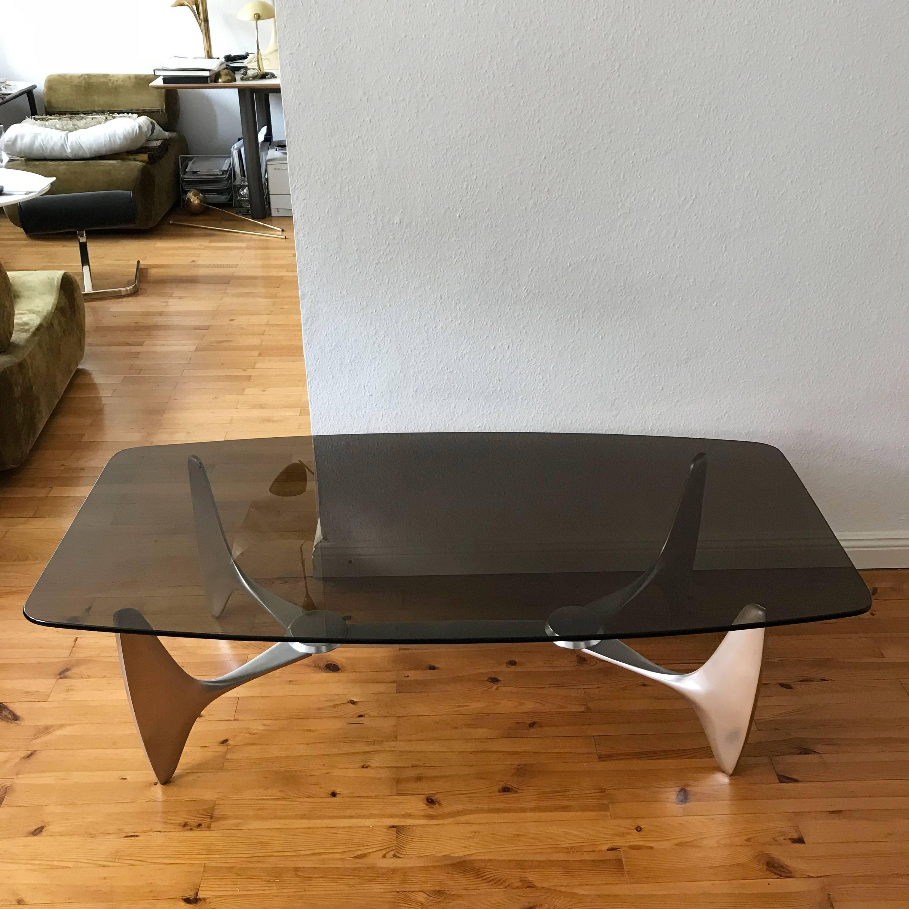 Monumental Coffee Table by Knut Hesterberg for Ronald Schmitt Germany 1970s In Good Condition For Sale In Munich, DE