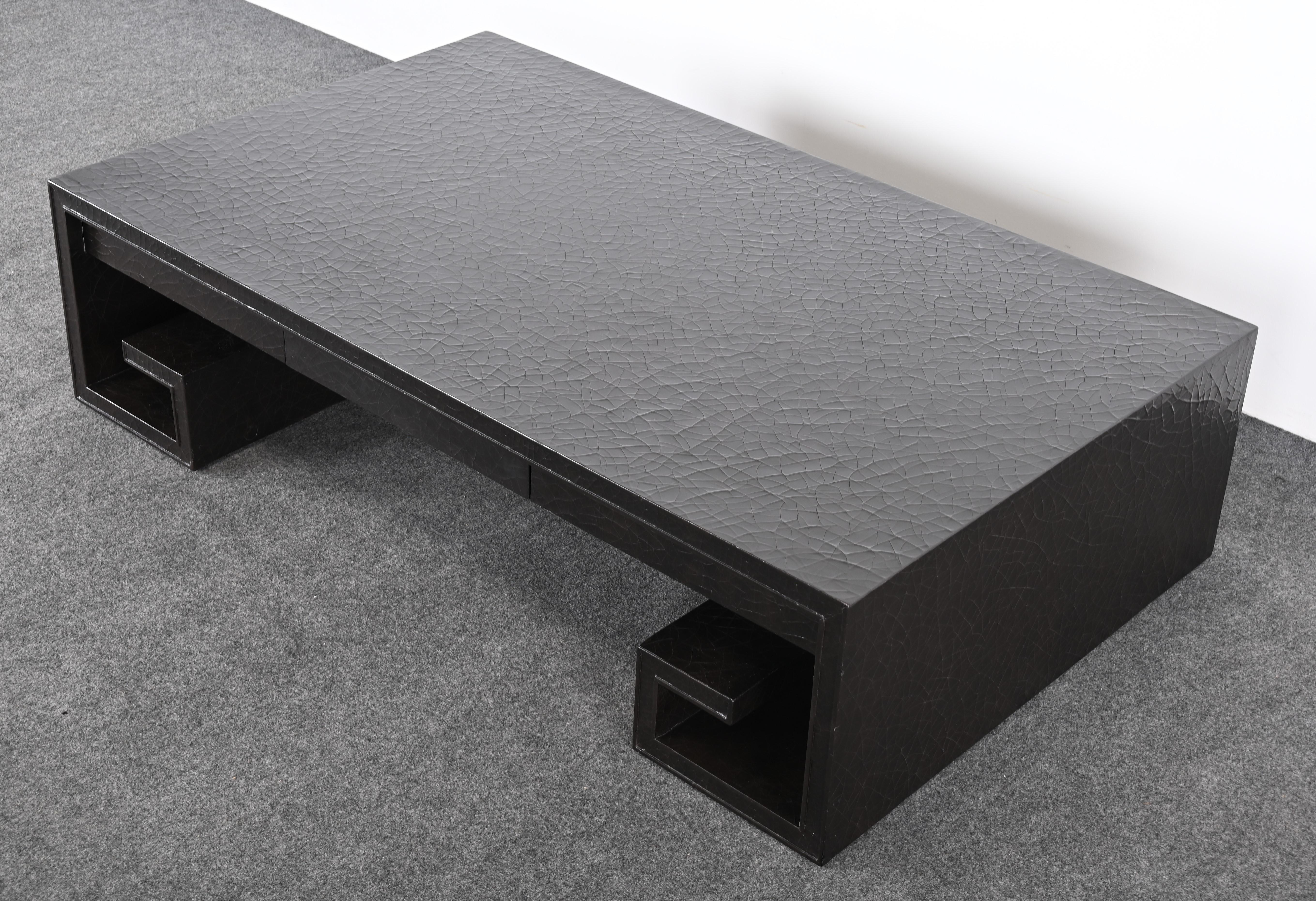 Late 20th Century Monumental Coffee Table by Thomas Pheasant for Baker, 1990s For Sale