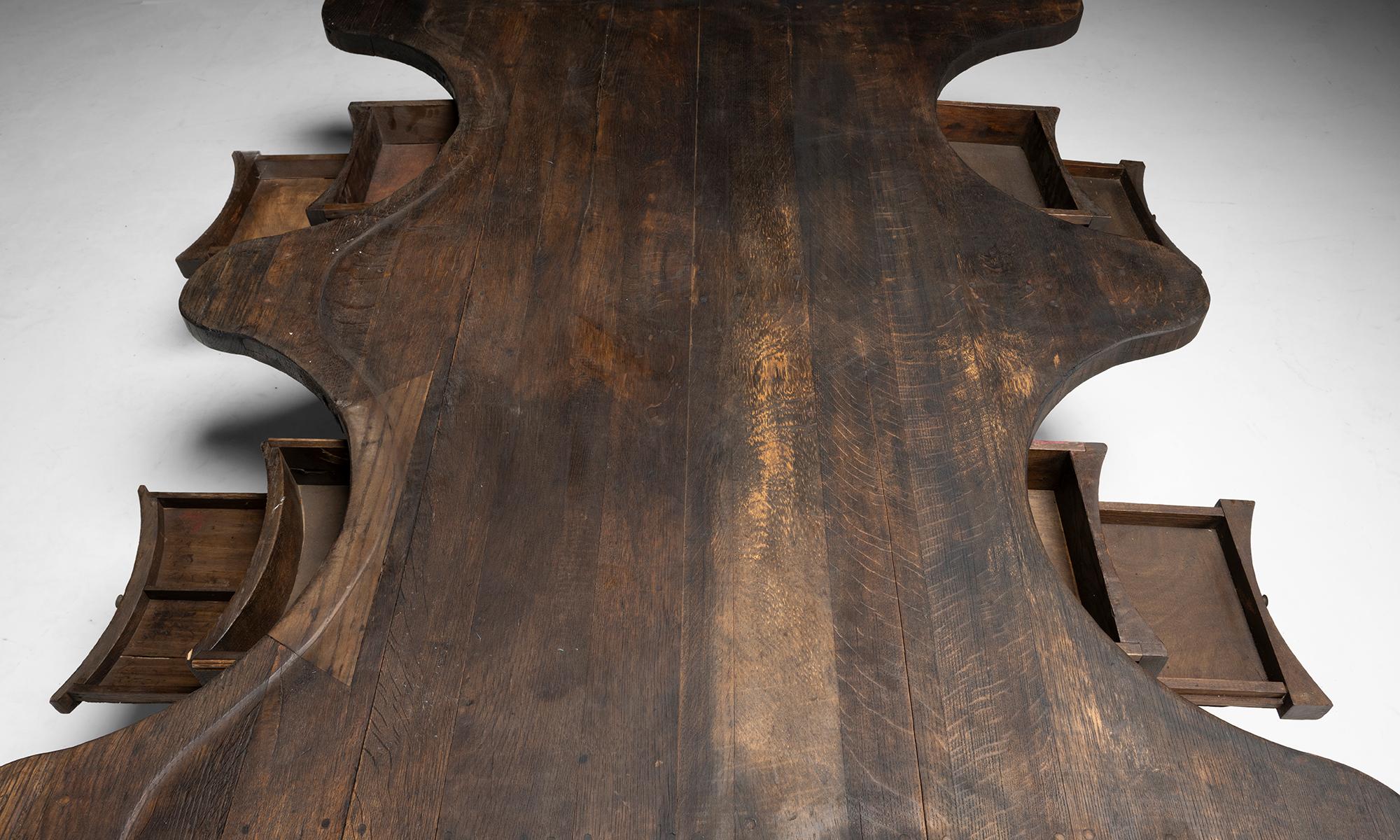 Table basse monumentale, France circa 1950 Bon état à Culver City, CA