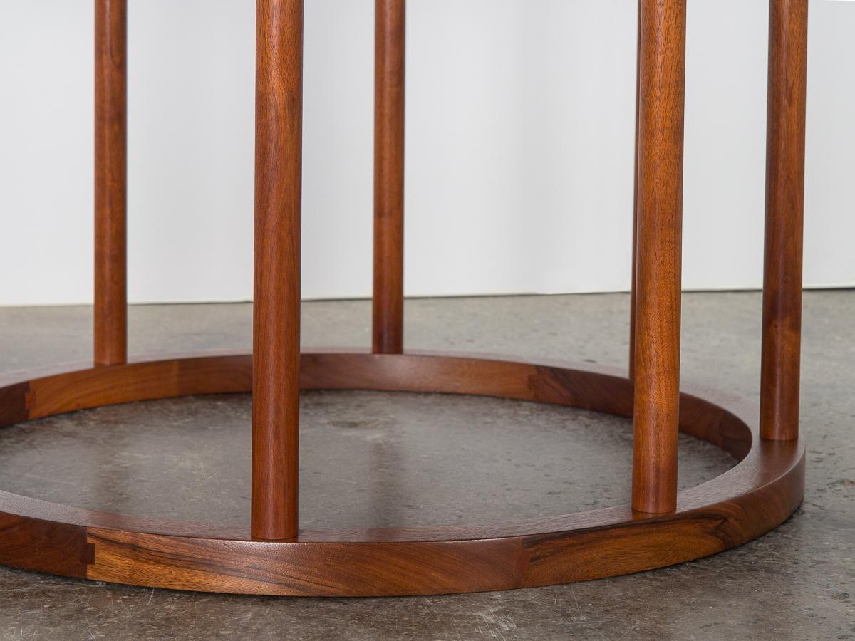 Walnut Monumental Coin Tile Dining Table