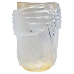 Monumental Colizza Gold Murano Glass Vase
