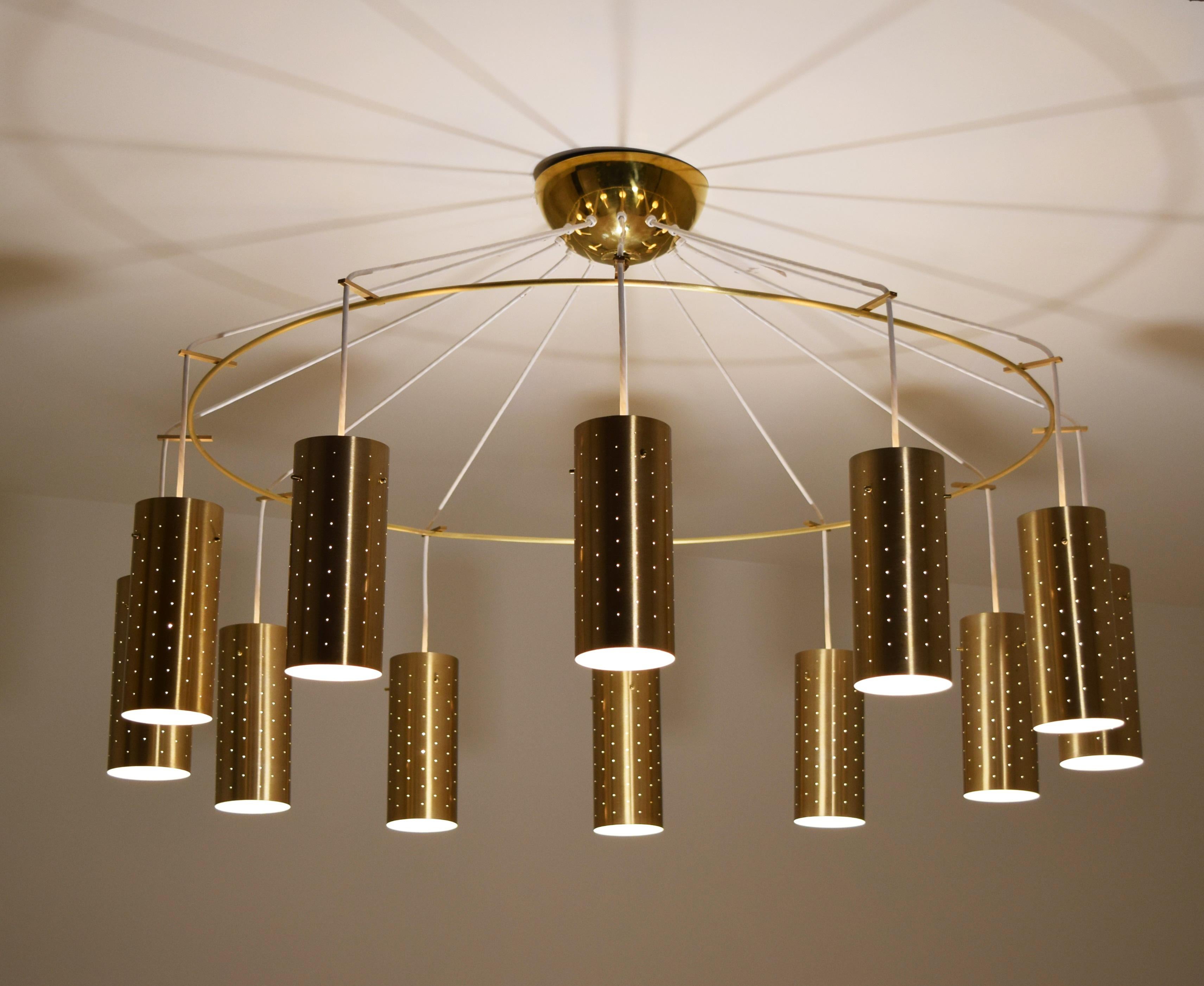 Américain Lustre moderniste commercial monumental, vers 1955 en vente