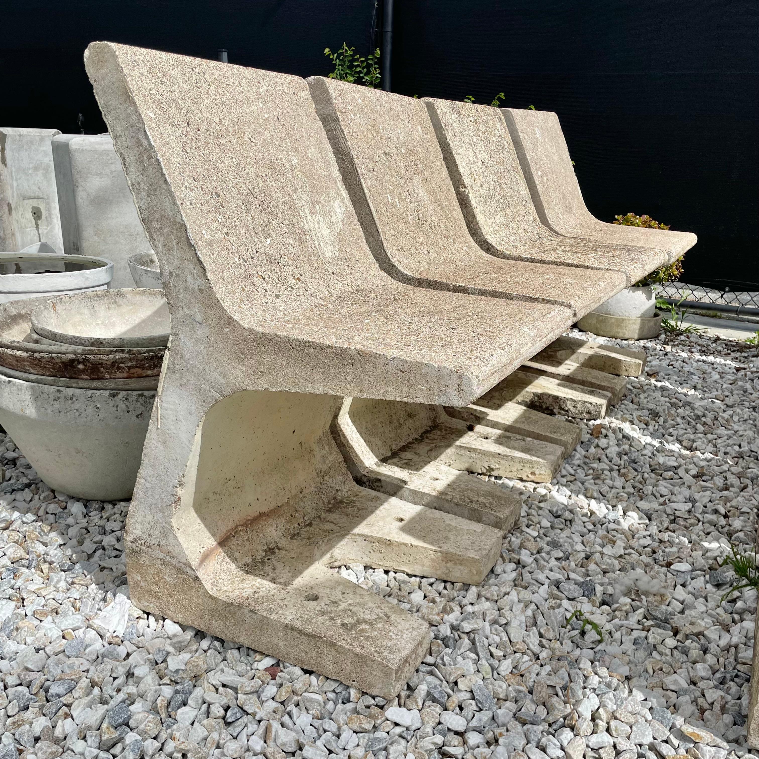 Monumental Concrete Sculptural Chairs, 1970s, France For Sale 4