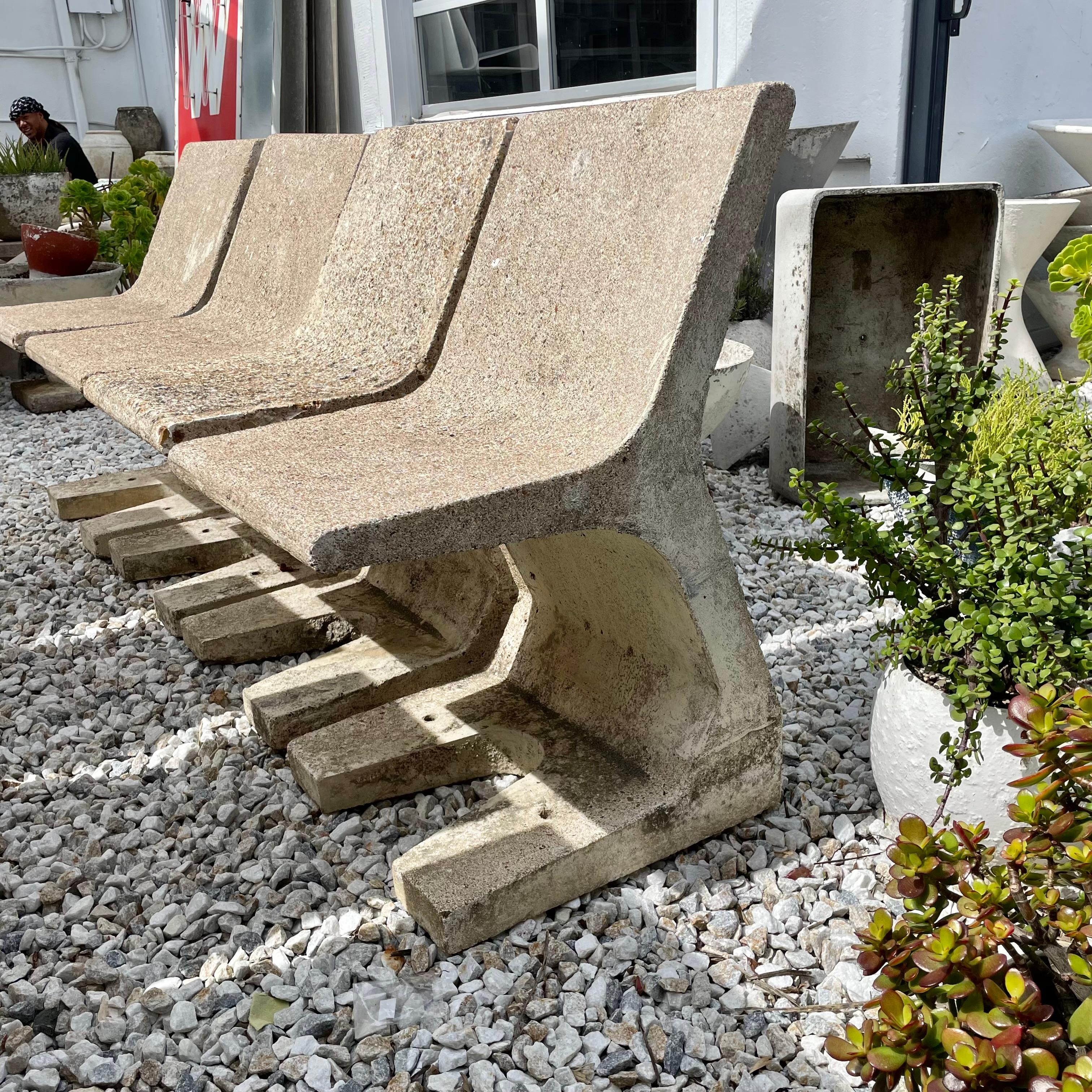 Monumental Concrete Sculptural Chairs, 1970s, France For Sale 10