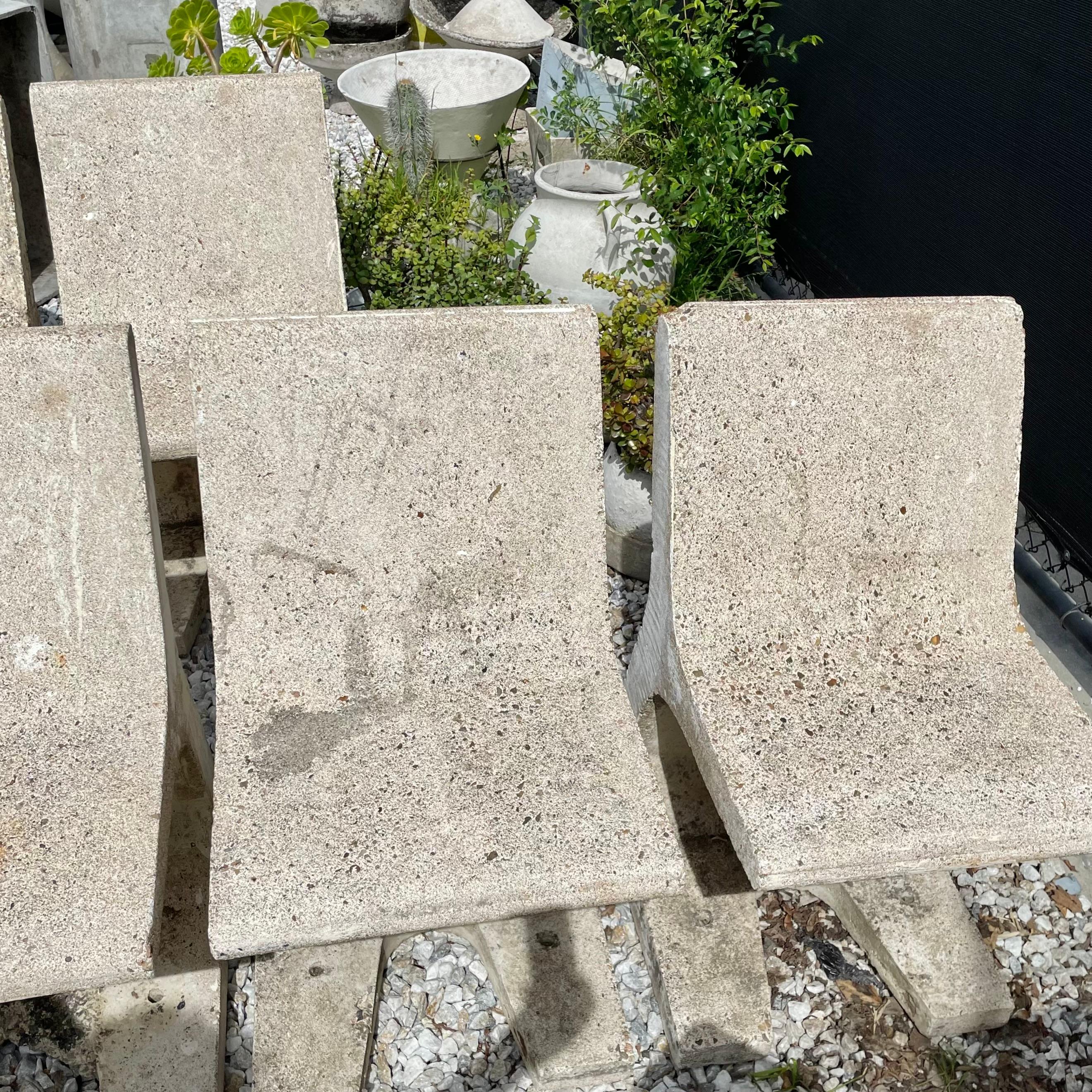 Monumental Concrete Sculptural Chairs, 1970s, France For Sale 2