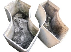 Monumental Concrete Sculptural Planters by Willy Guhl