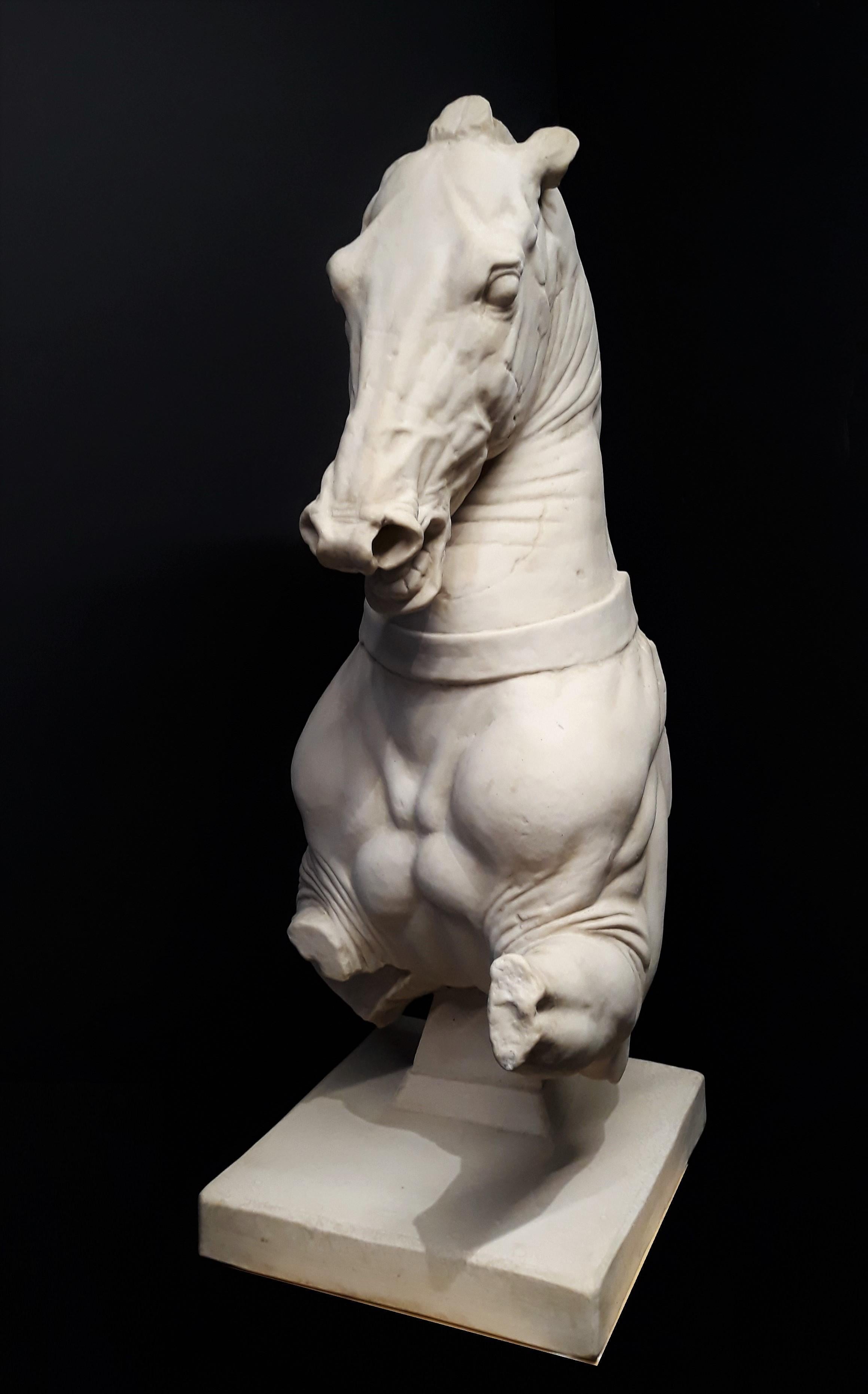 Monumental Continental Horse Sculpture In Good Condition For Sale In Dallas, TX