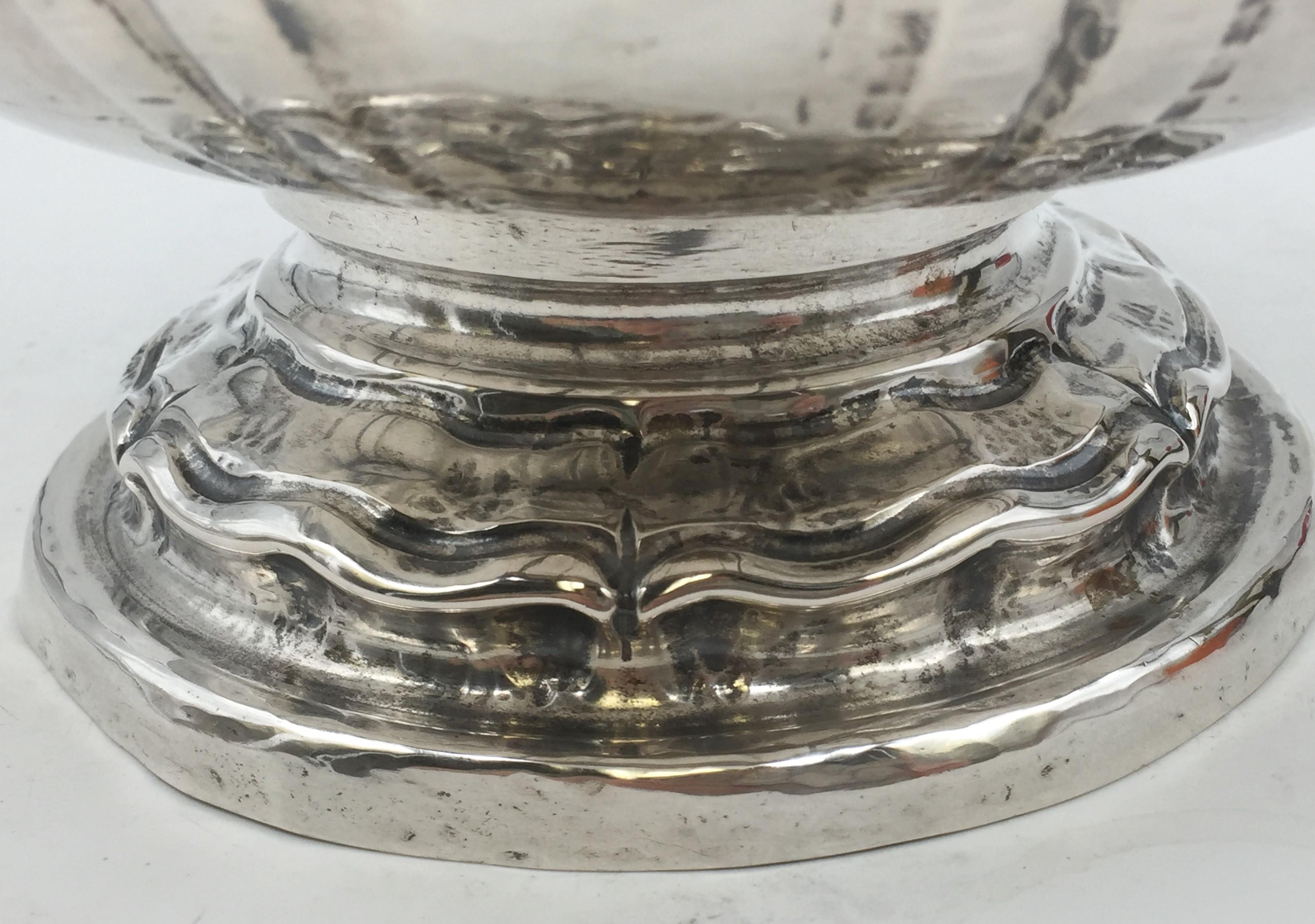 Monumental Continental Silver Wine Cooler / Vase For Sale 2