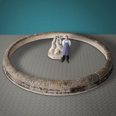 Monumental Cotswold Limestone Round Garden Pond / Pool Surround ø7.3m (24ft)