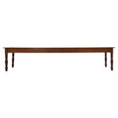 Monumental Country English Pine Farmhouse Dining Harvest Table