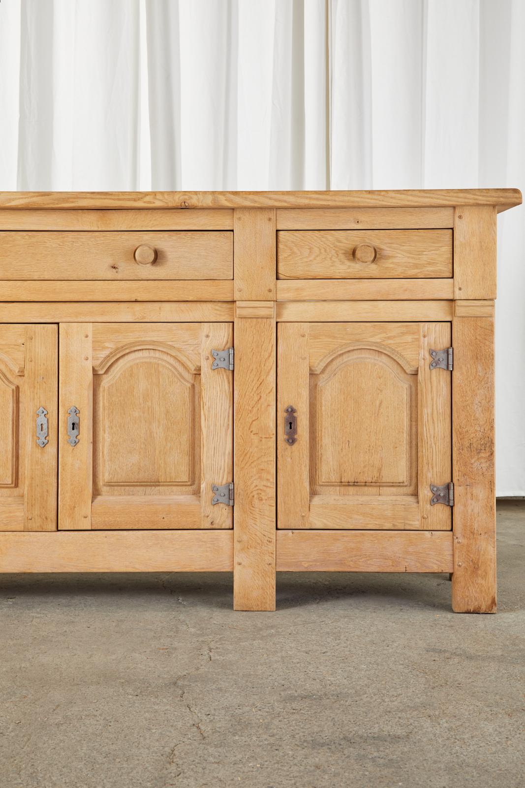 Monumental Country French Oak Sideboard Server of Buffet 4