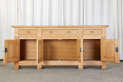 Monumental Country French Oak Sideboard Server of Buffet