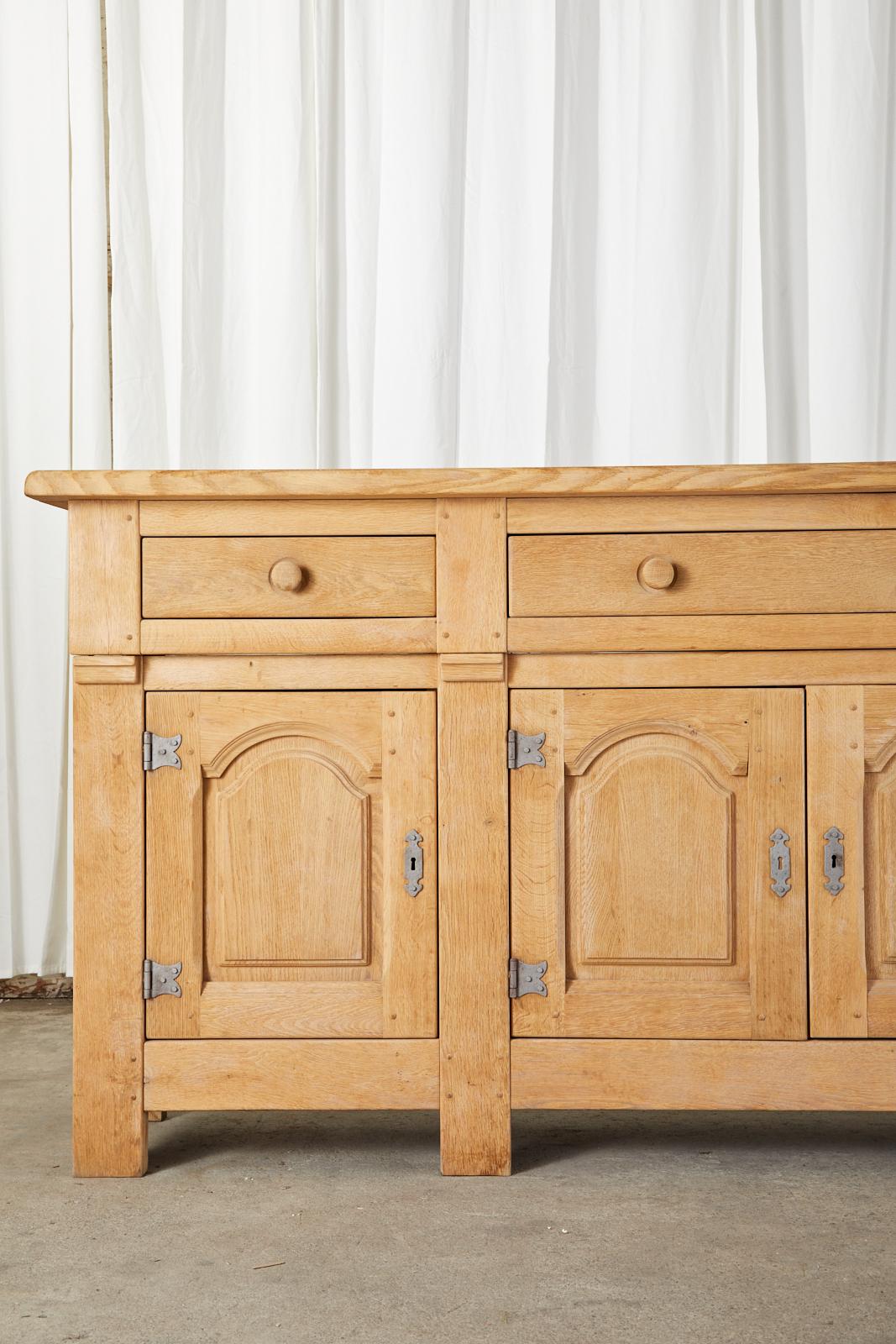 Monumental Country French Oak Sideboard Server of Buffet 3