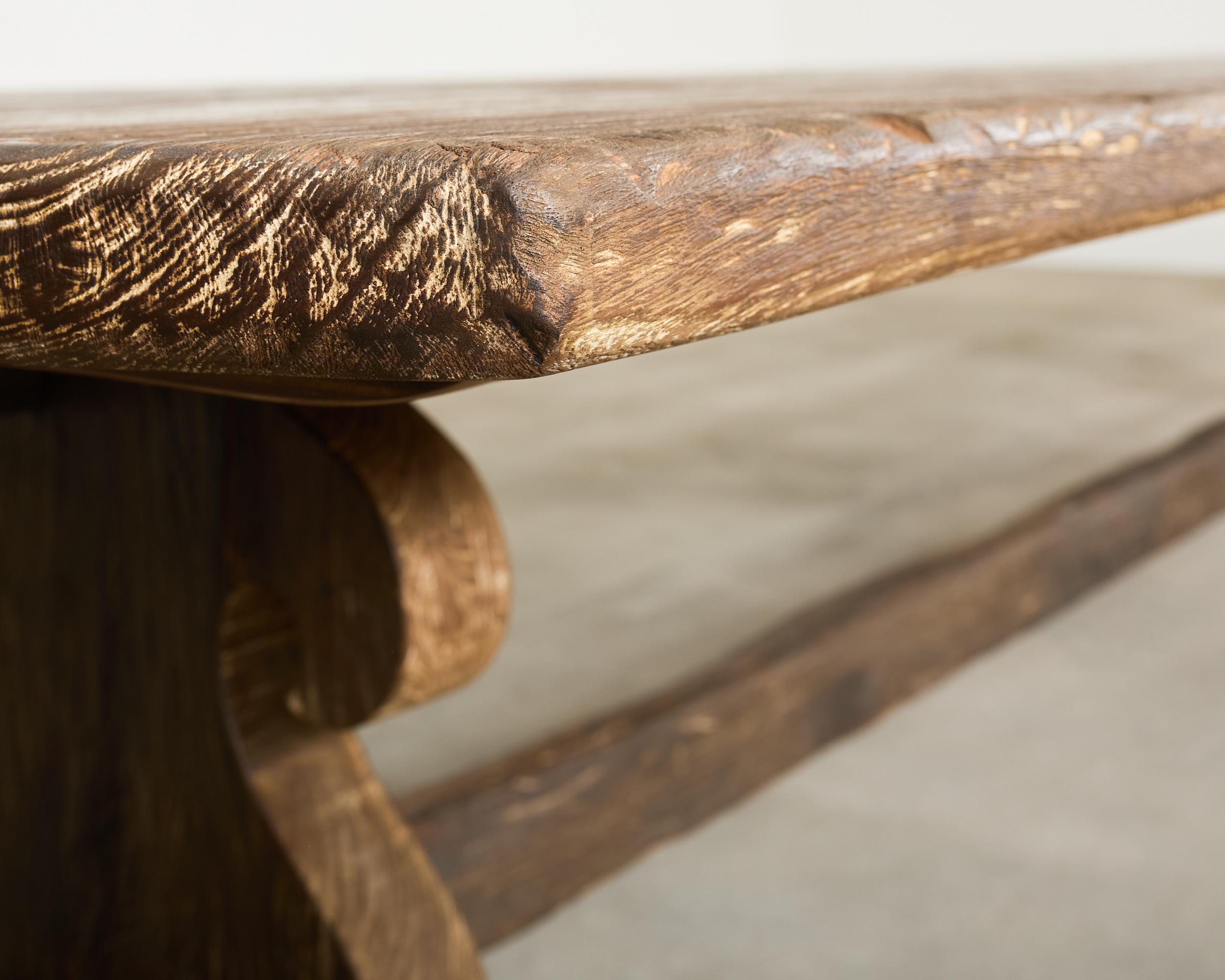 Monumental Mesa de comedor provincial francesa de roble 13 pies en venta 1