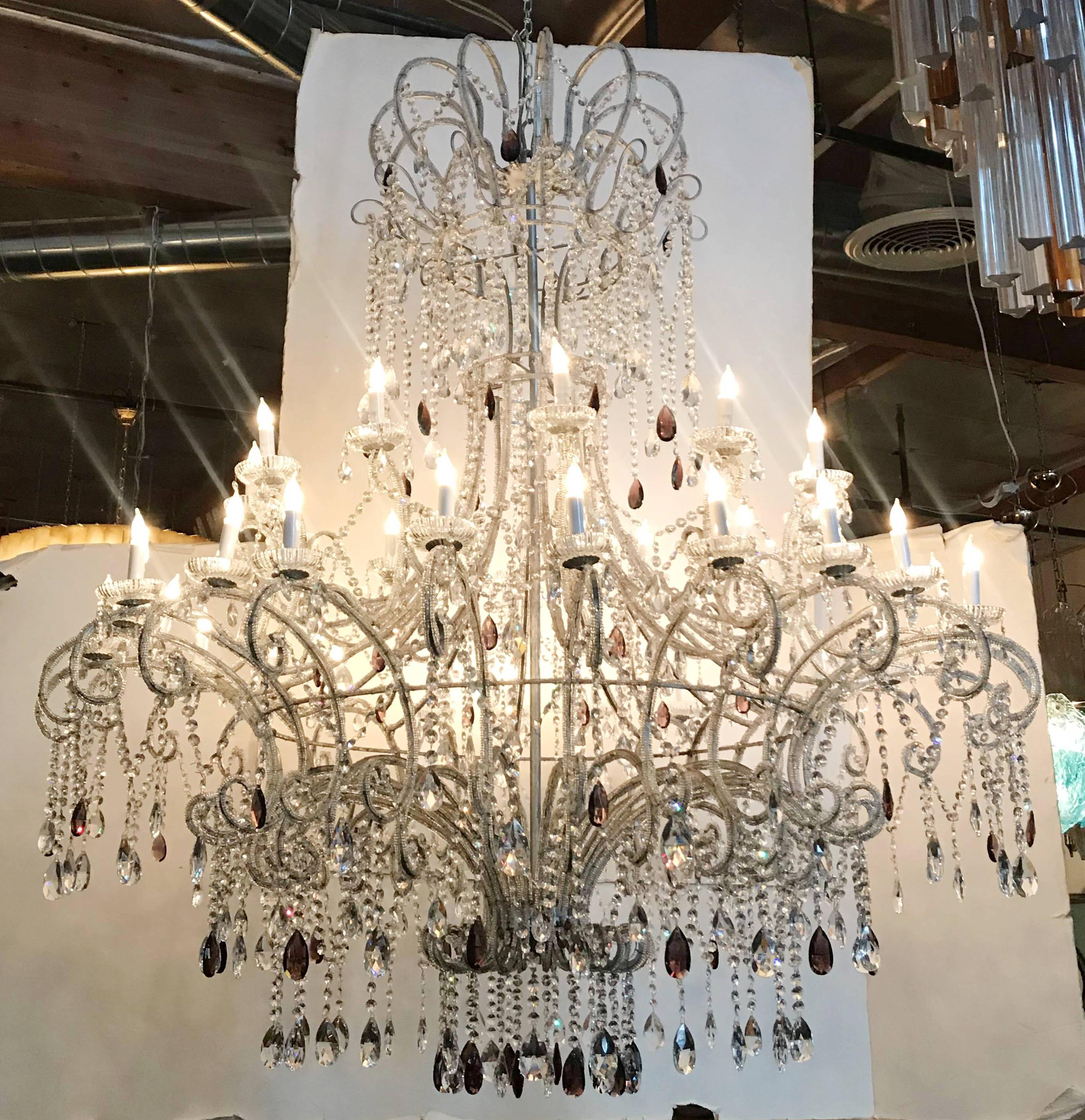 Italian Monumental Crystal Chandelier