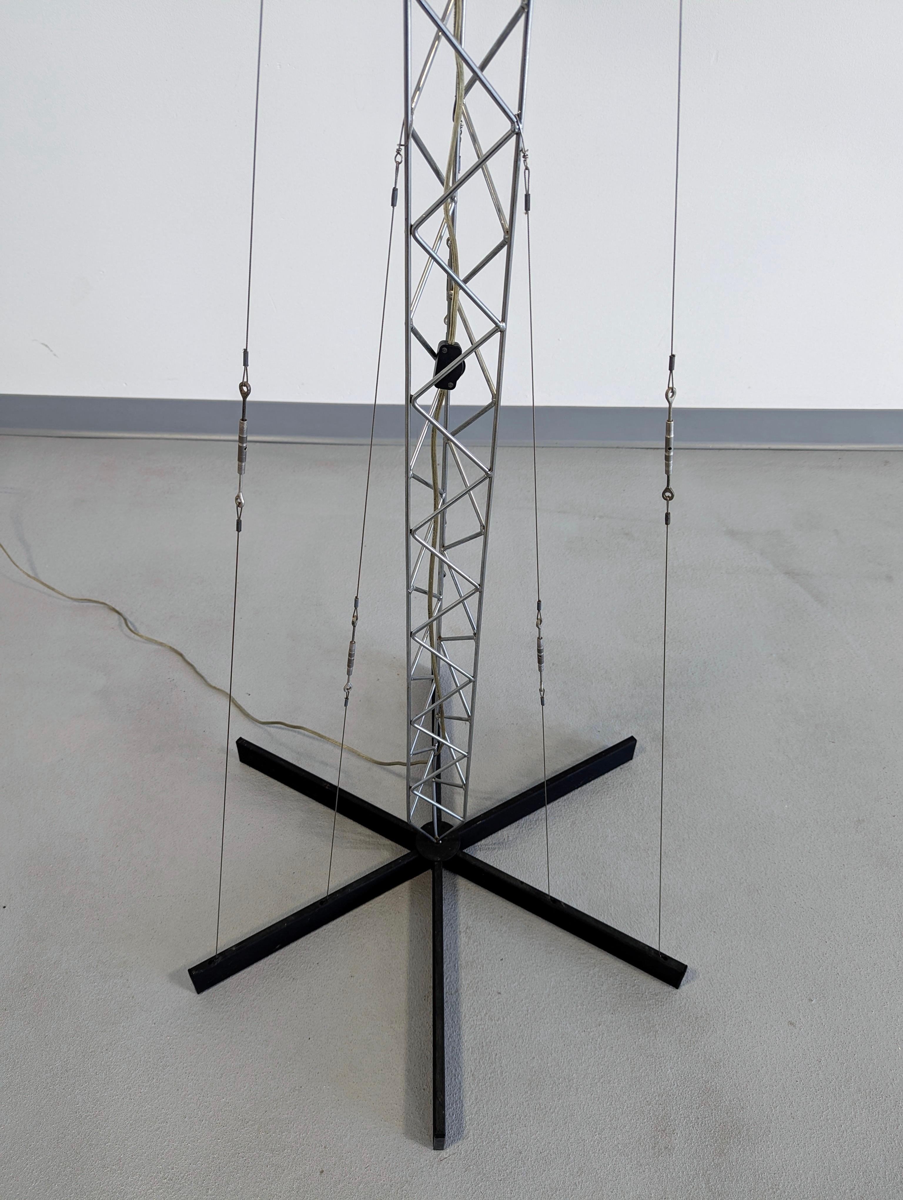 Monumental Curtis Jere Crane Light Sculpture, signed For Sale 4