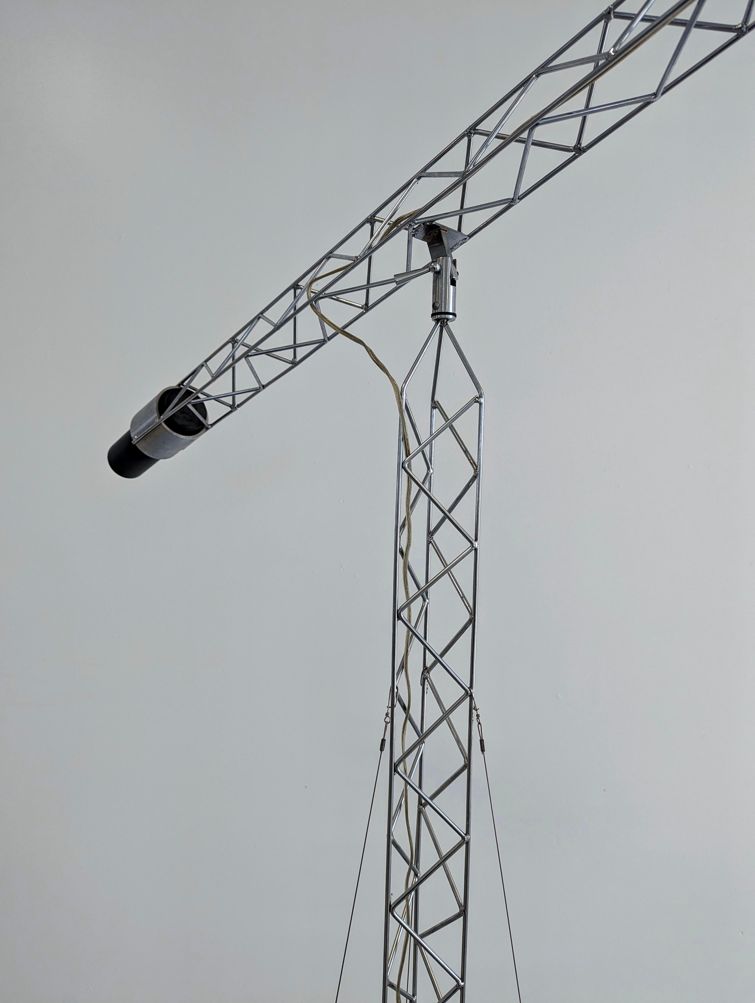 Monumental Curtis Jere Crane Light Sculpture, signed For Sale 1