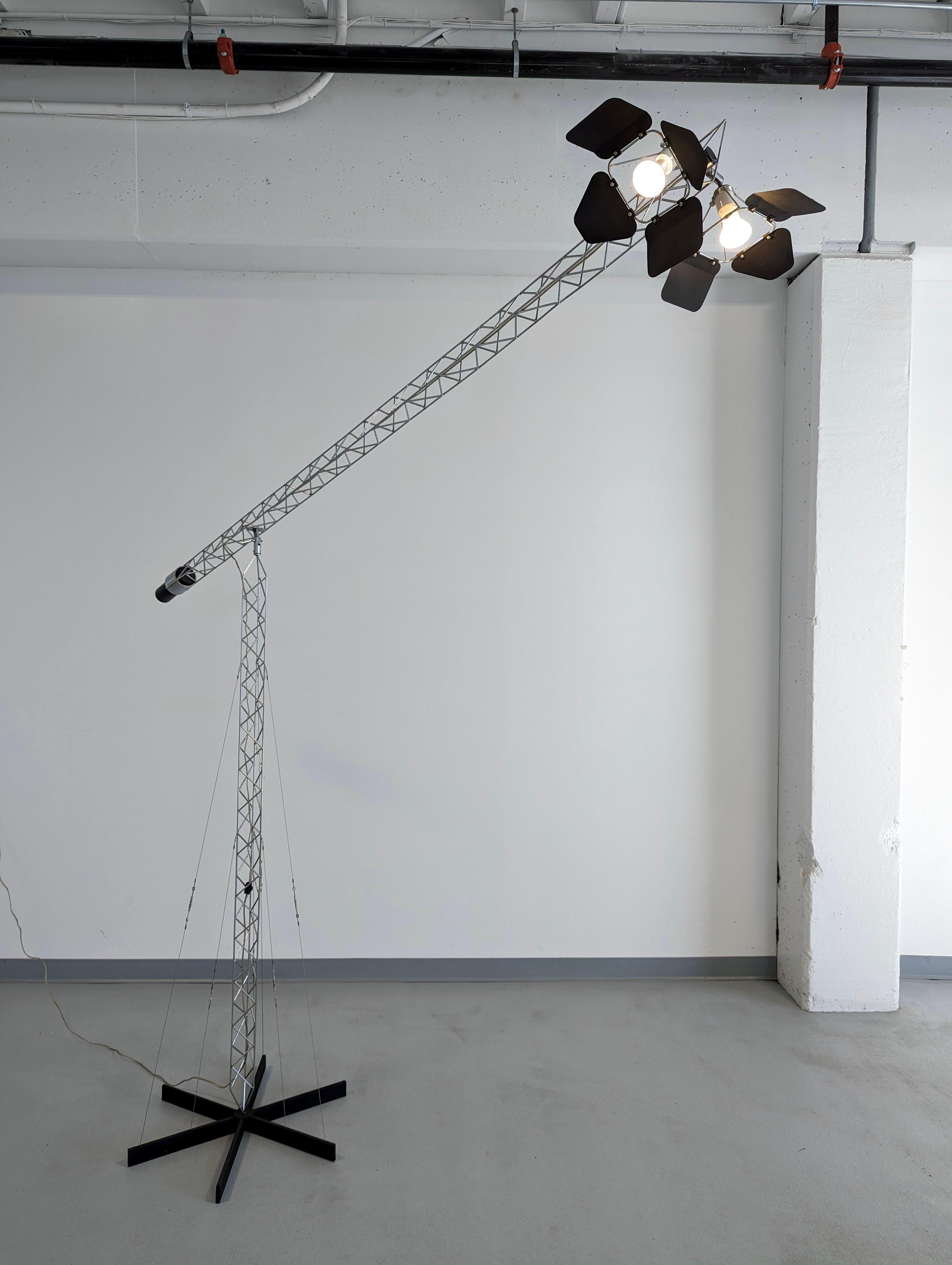 Monumental Curtis Jere Crane Light Sculpture, signed For Sale 2