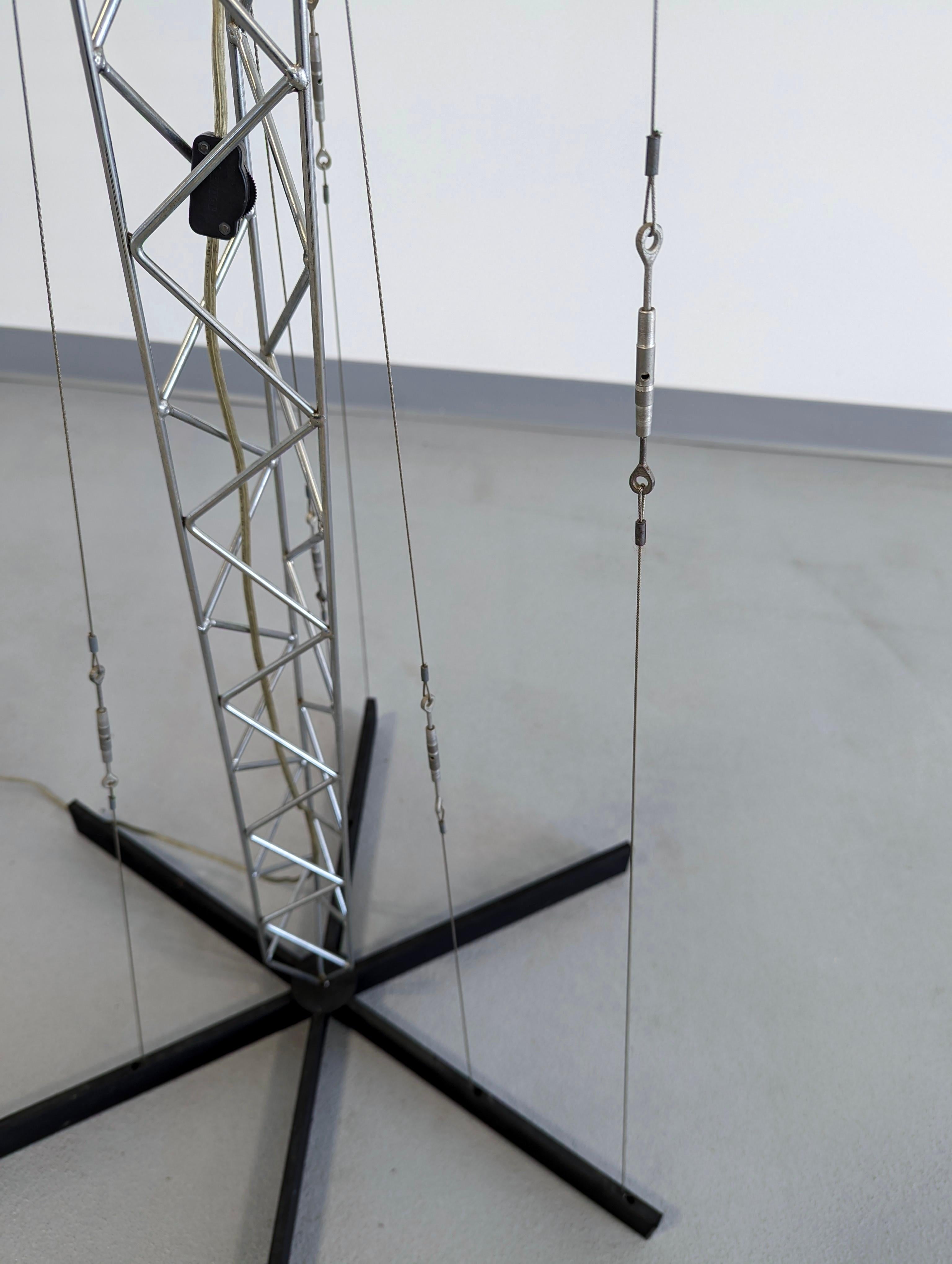 Monumental Curtis Jere Crane Light Sculpture, signed For Sale 3