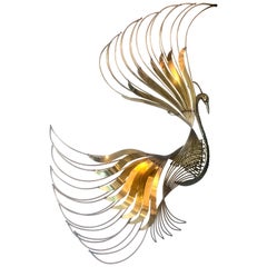 Monumental Curtis Jere Peacock Wall Sculpture