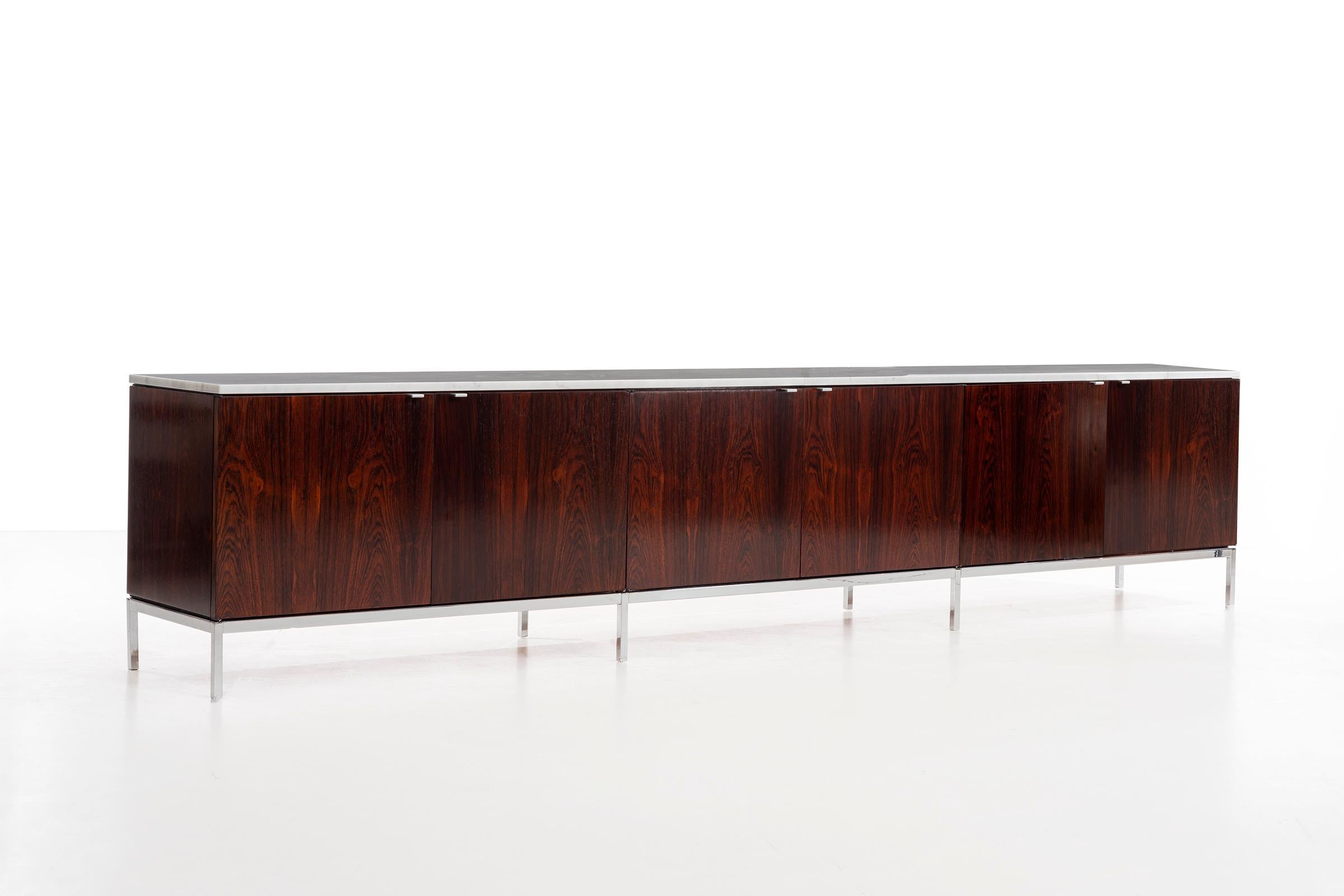 American Monumental Custom Florence Knoll Rosewood Credenza