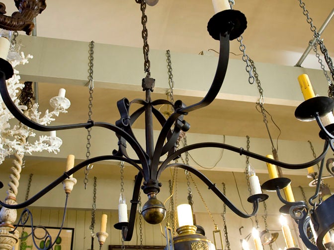 custom iron chandeliers