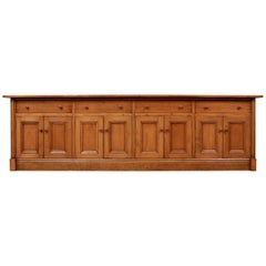 Monumental Custom French Style Pine Sideboard Server
