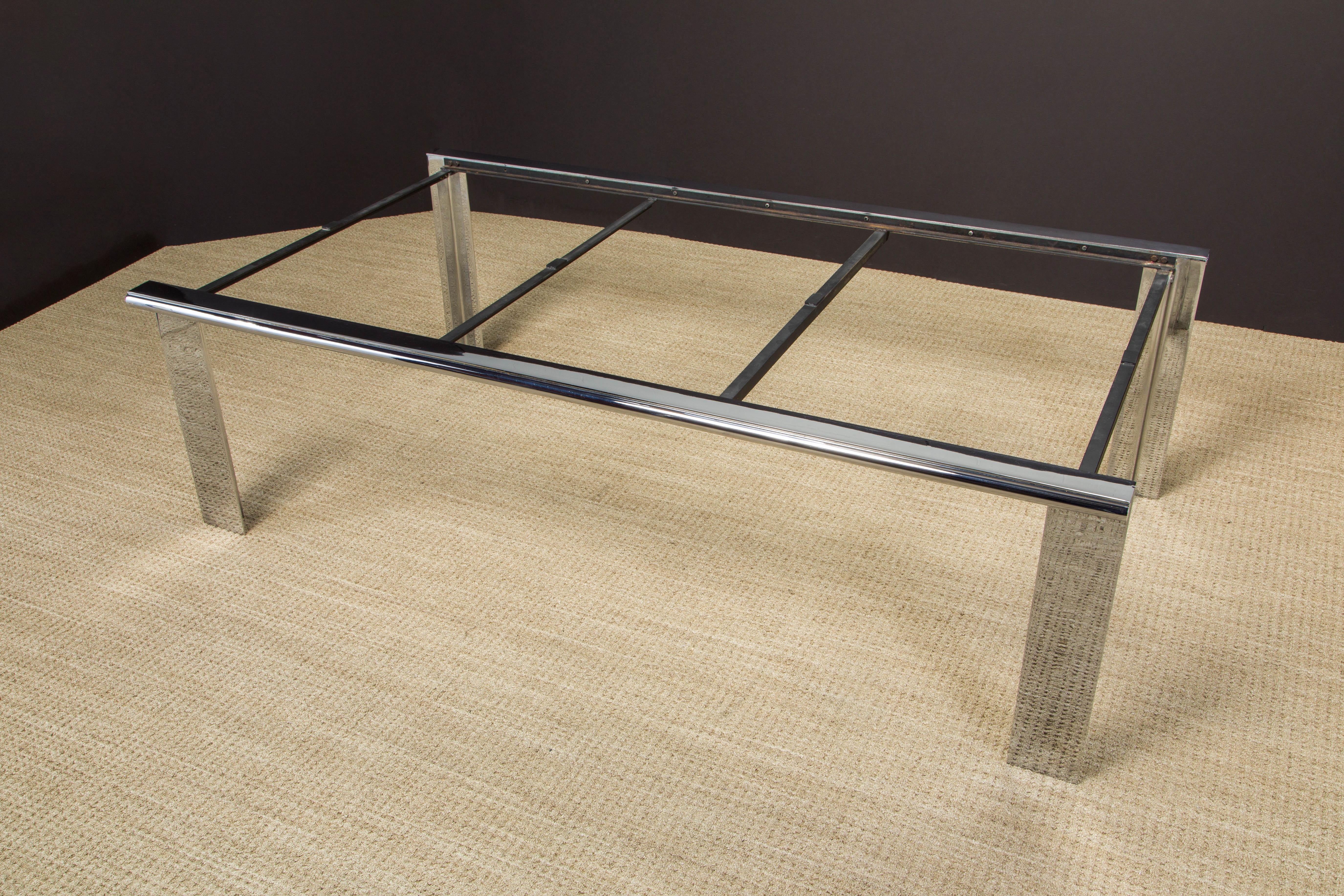 Monumental Custom Granite and Steel Dining Table by Anthony Lumsden, 1970s  For Sale 12