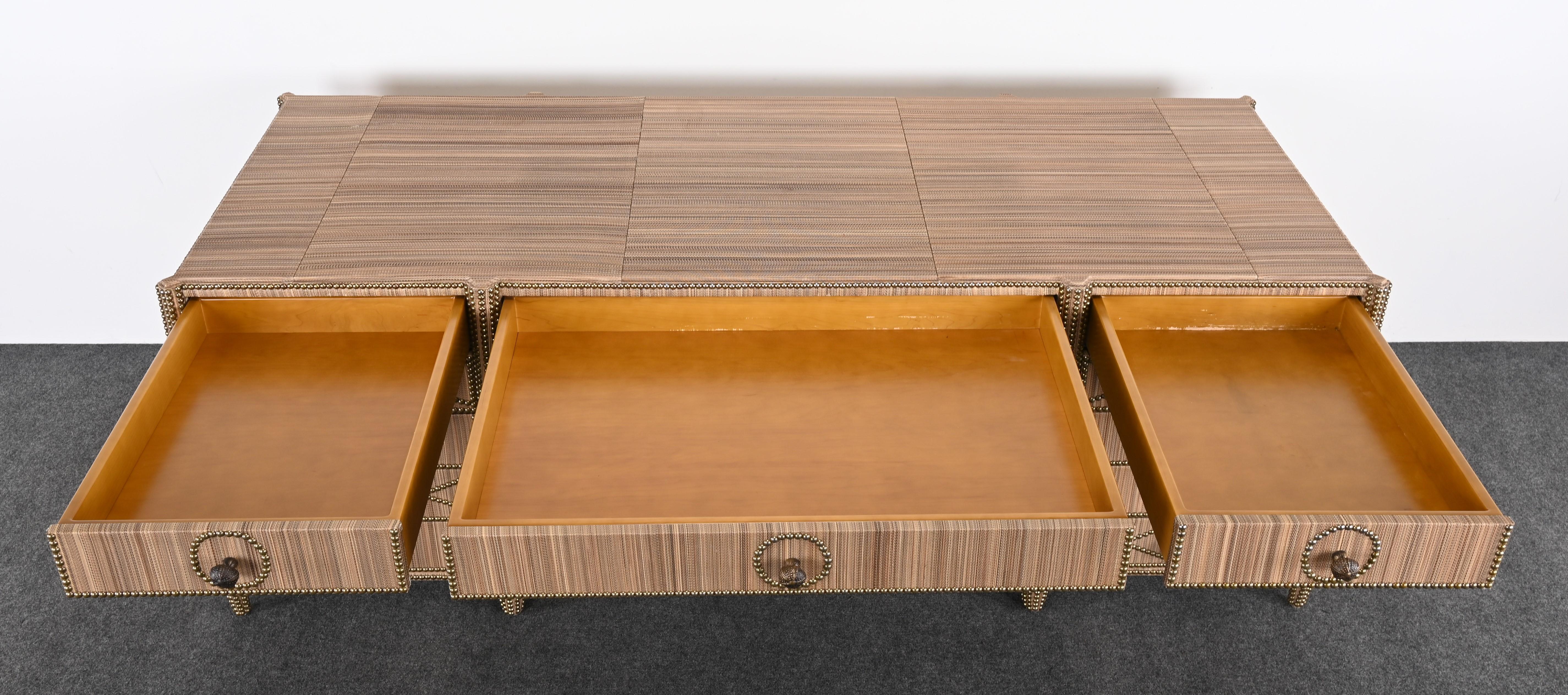 Monumental Custom Horsehair Desk by Peter Marino, 20th Century USA For Sale 3