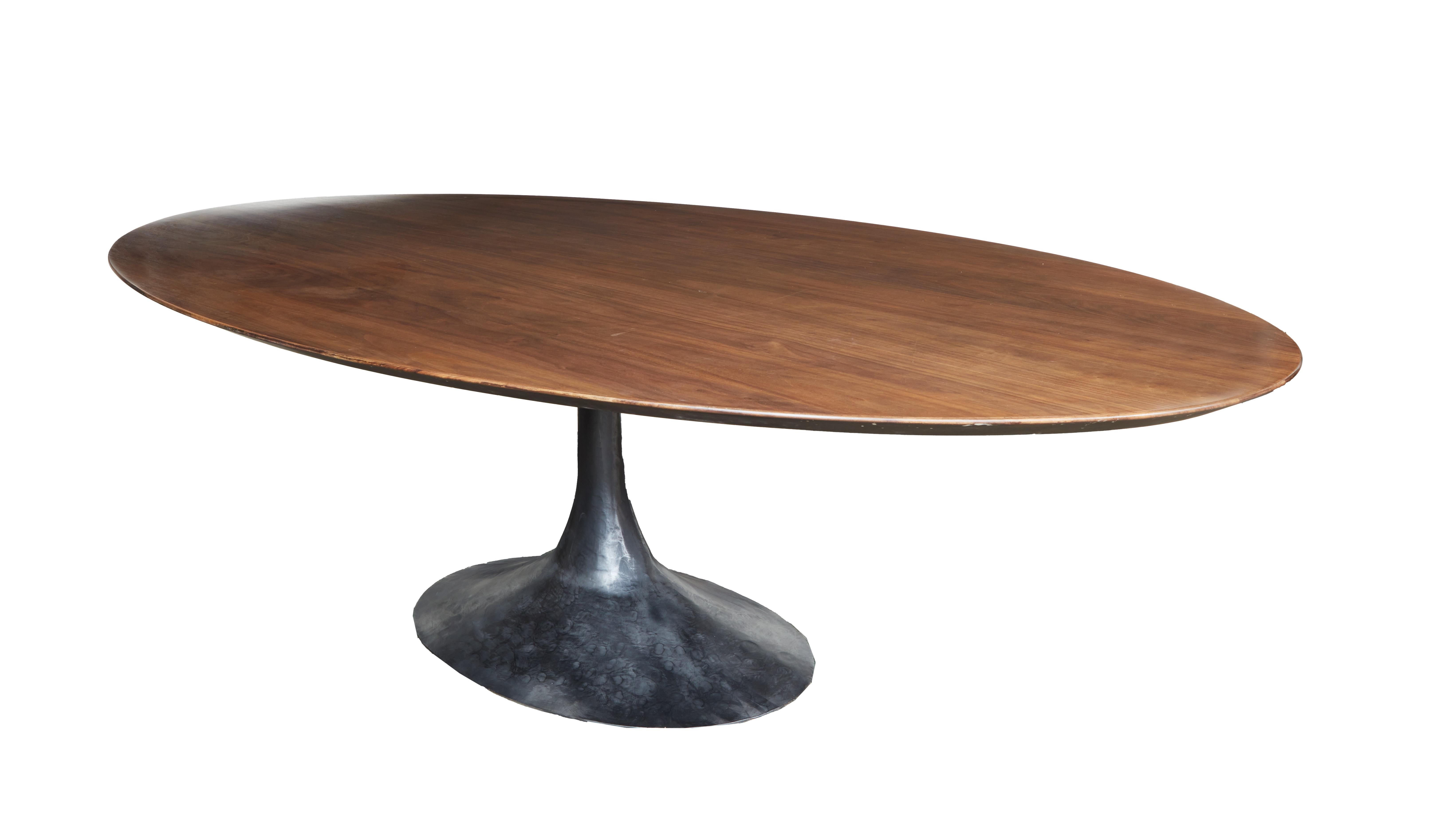 Mesa de comedor ovalada monumental a medida Estadounidense en venta
