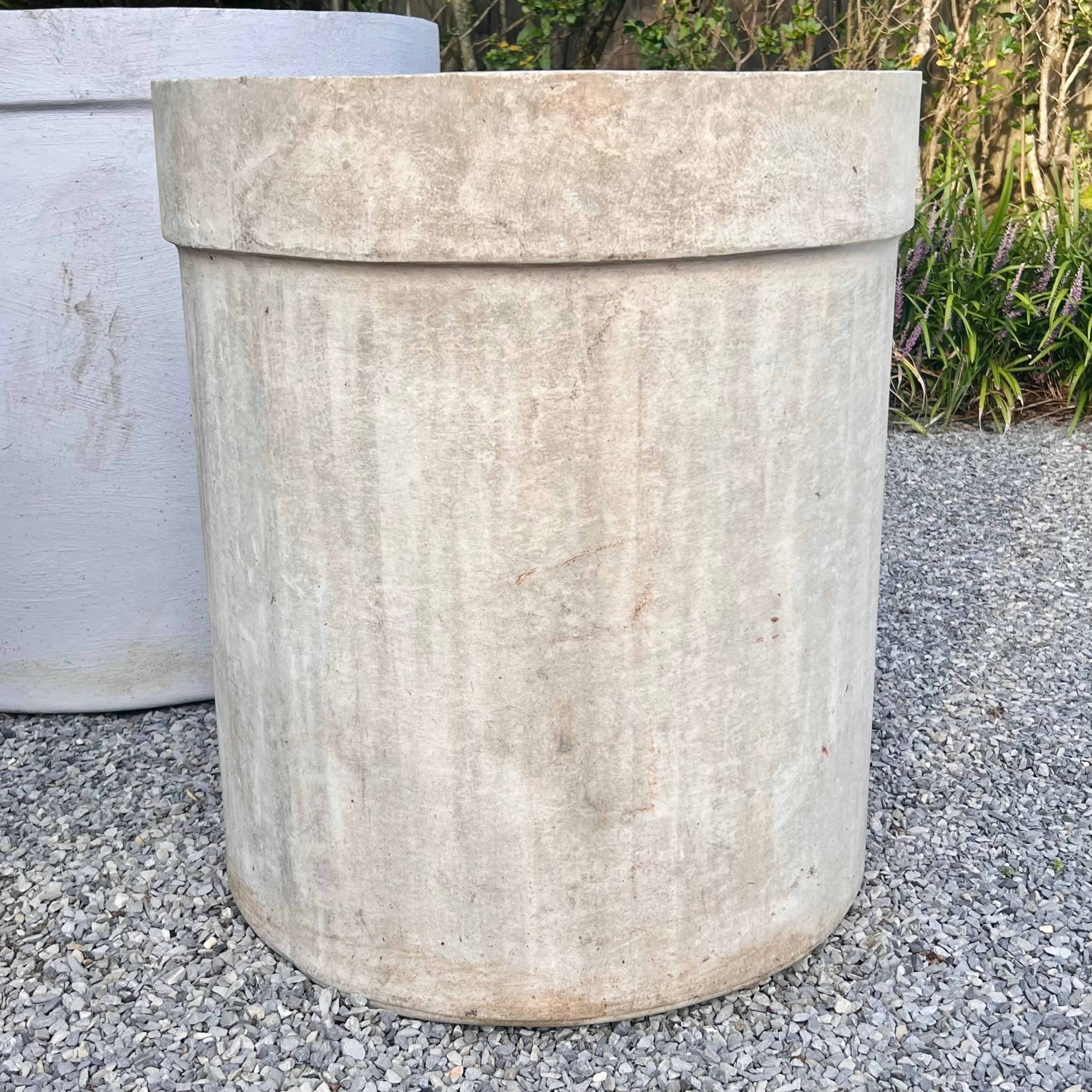 Swiss Monumental Cylindrical Concrete Tree Planter, 1960s Switzerland For Sale