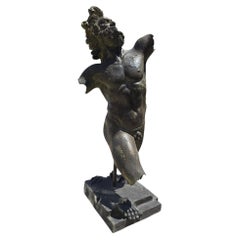 Monumental Dancing Faun Bronze Sculpture, Italy, Second Half of the 20th Century