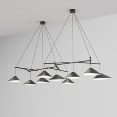 Monumental 'Emily 9' Chandelier in Anthracite for Moss Objects