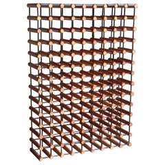 Monumental Danish Modular Wine Rack After Richard Nissen for Nissen Langaa