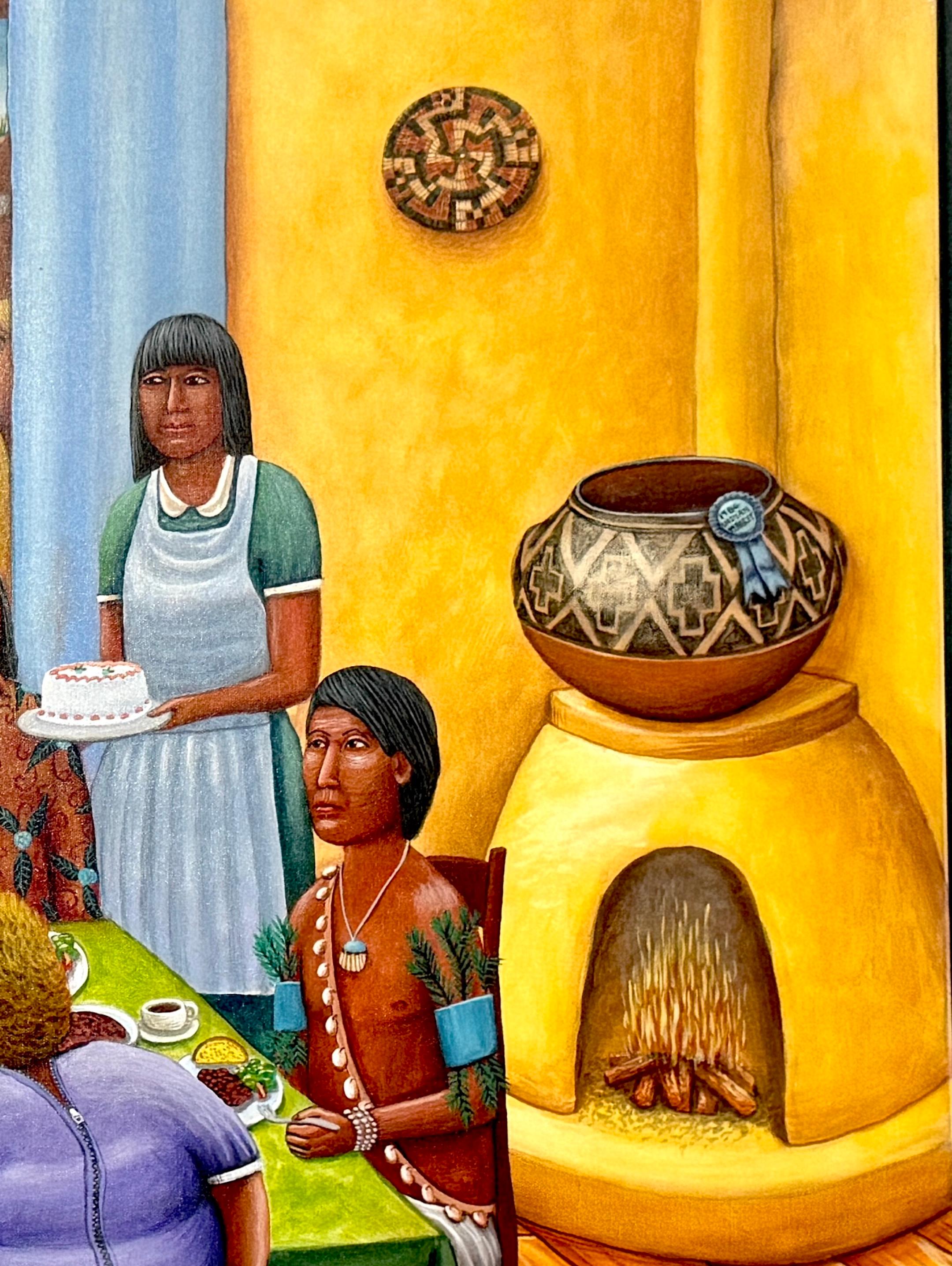 Modern Monumental David P. Bradley - Feast Day Painting For Sale