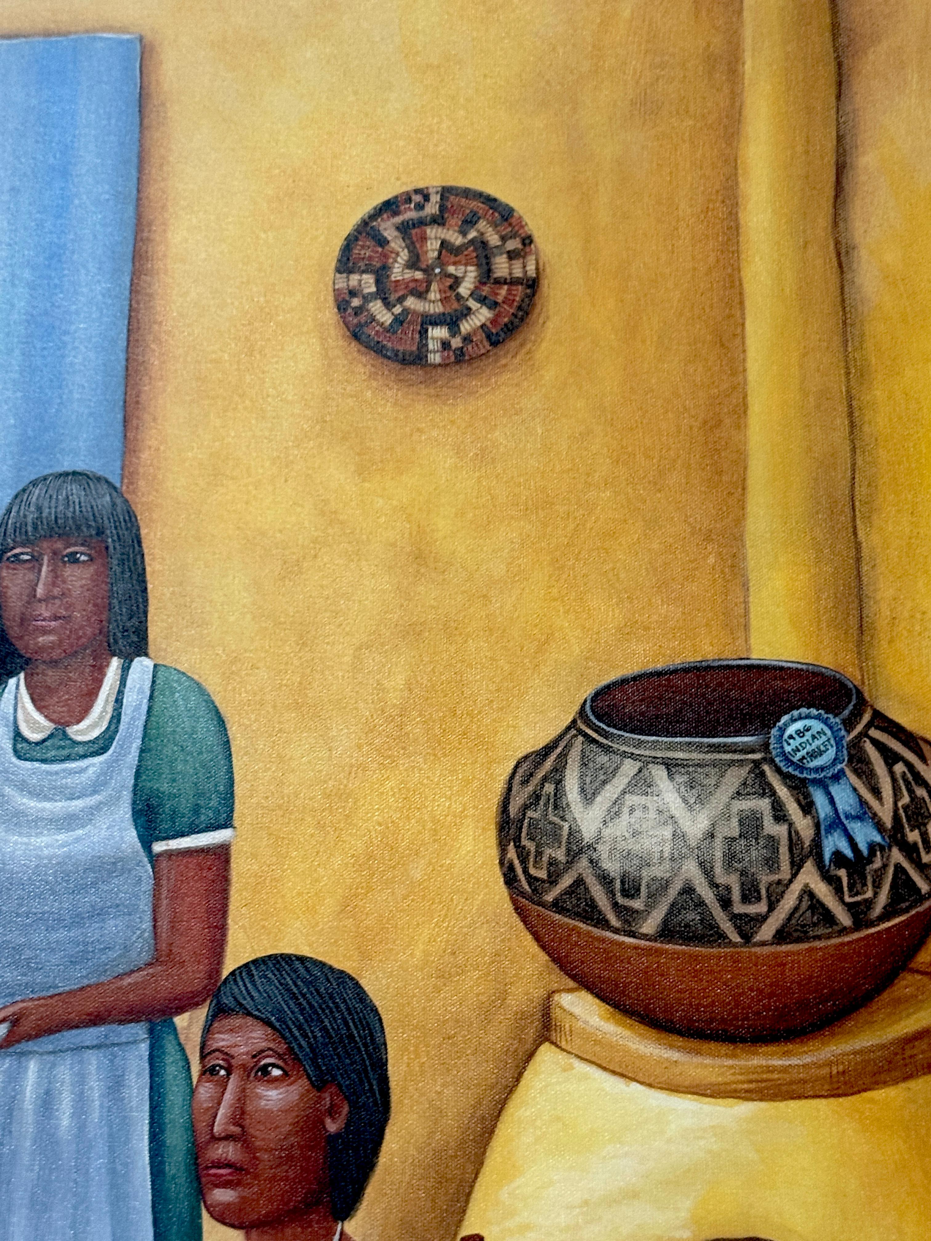 Monumental David P. Bradley - Feast Day Painting For Sale 1