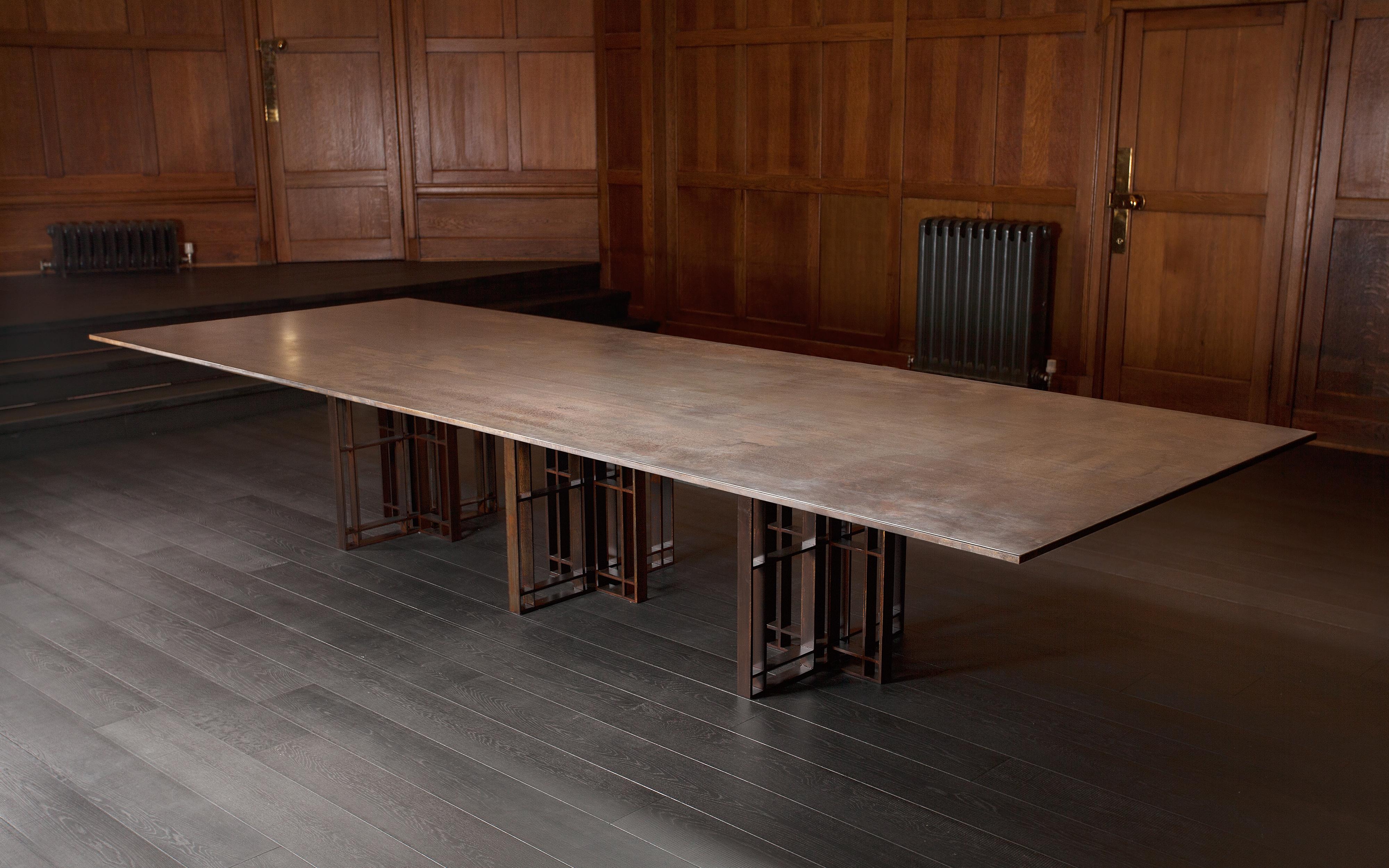 English Sonar Dining Table Handcrafted and Signed by Novocastrian