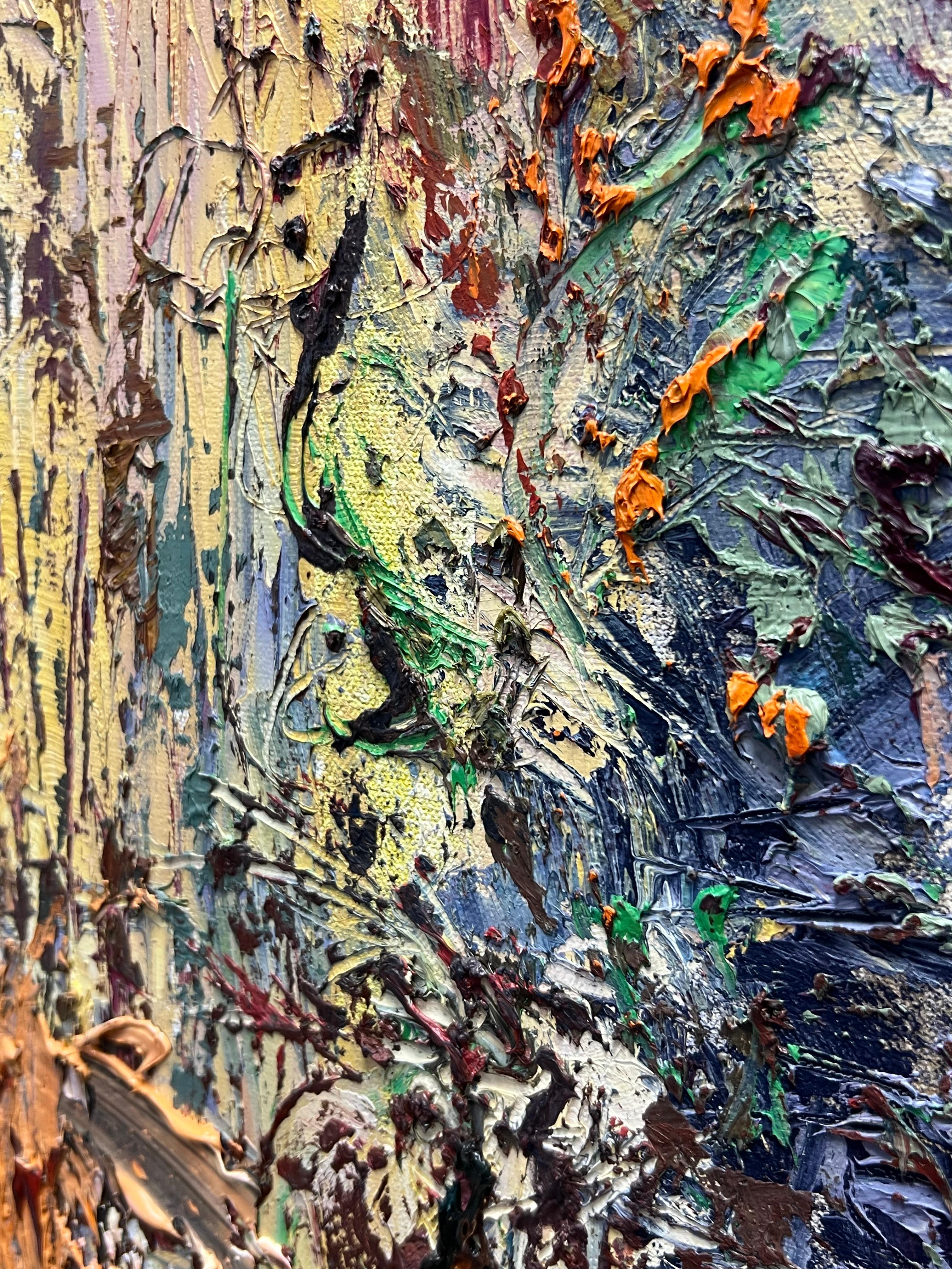 Monumental Diptych Abstract Expressionist Oil Painting For Sale 8