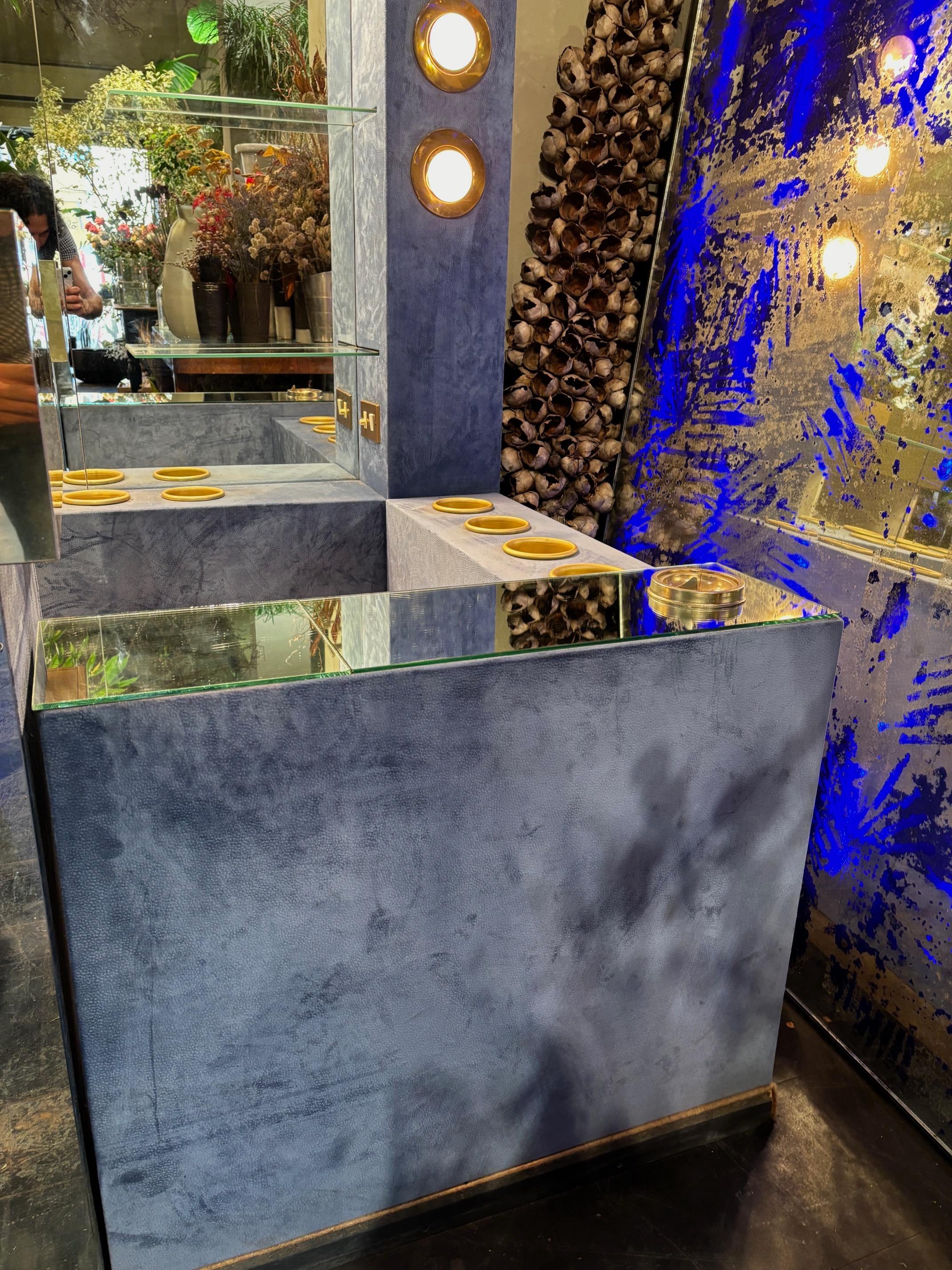 Monumentale Dry Bar Hollywood Regency nello stile di Willy Rizzo, Italia anni '70 in vendita 3
