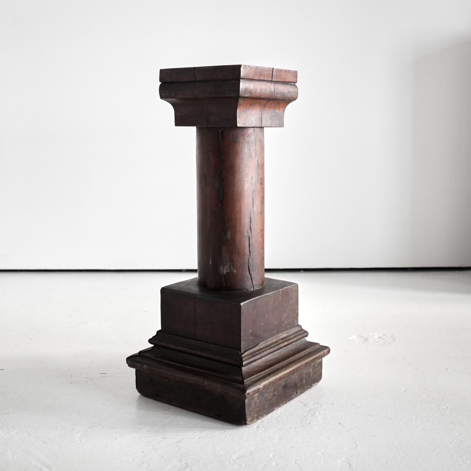 Monumental Early 19Th C. Primitive Northern Portuguese Plinth For Sale 7