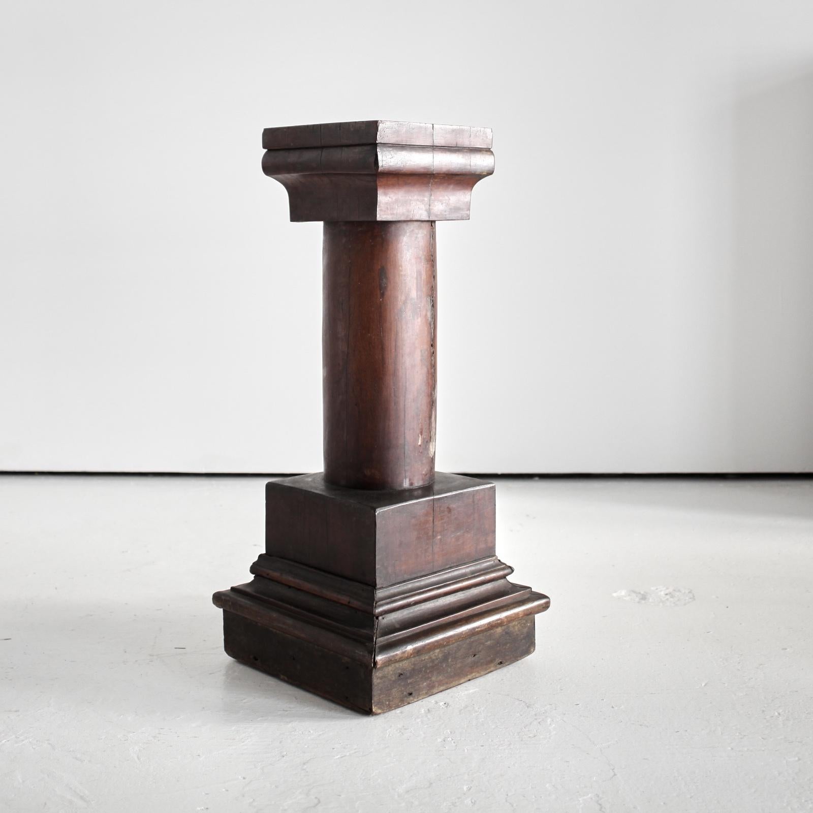 Monumental Early 19Th C. Primitive Northern Portuguese Plinth For Sale 4