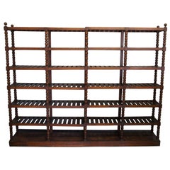 Monumentale libreria scaffale Mission Oak Étagère antica dei primi del '900