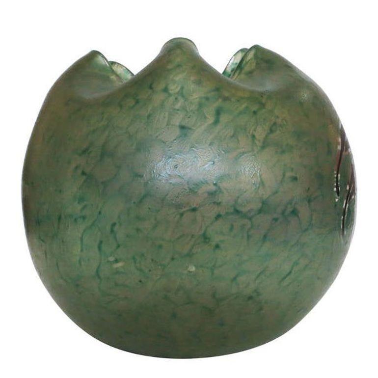 Français Monumental vase en verre d'art du début du XXe siècle par Verrerie Legras en vente