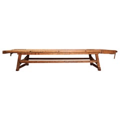 Monumental Early 20th Century European Workbench or Work Table
