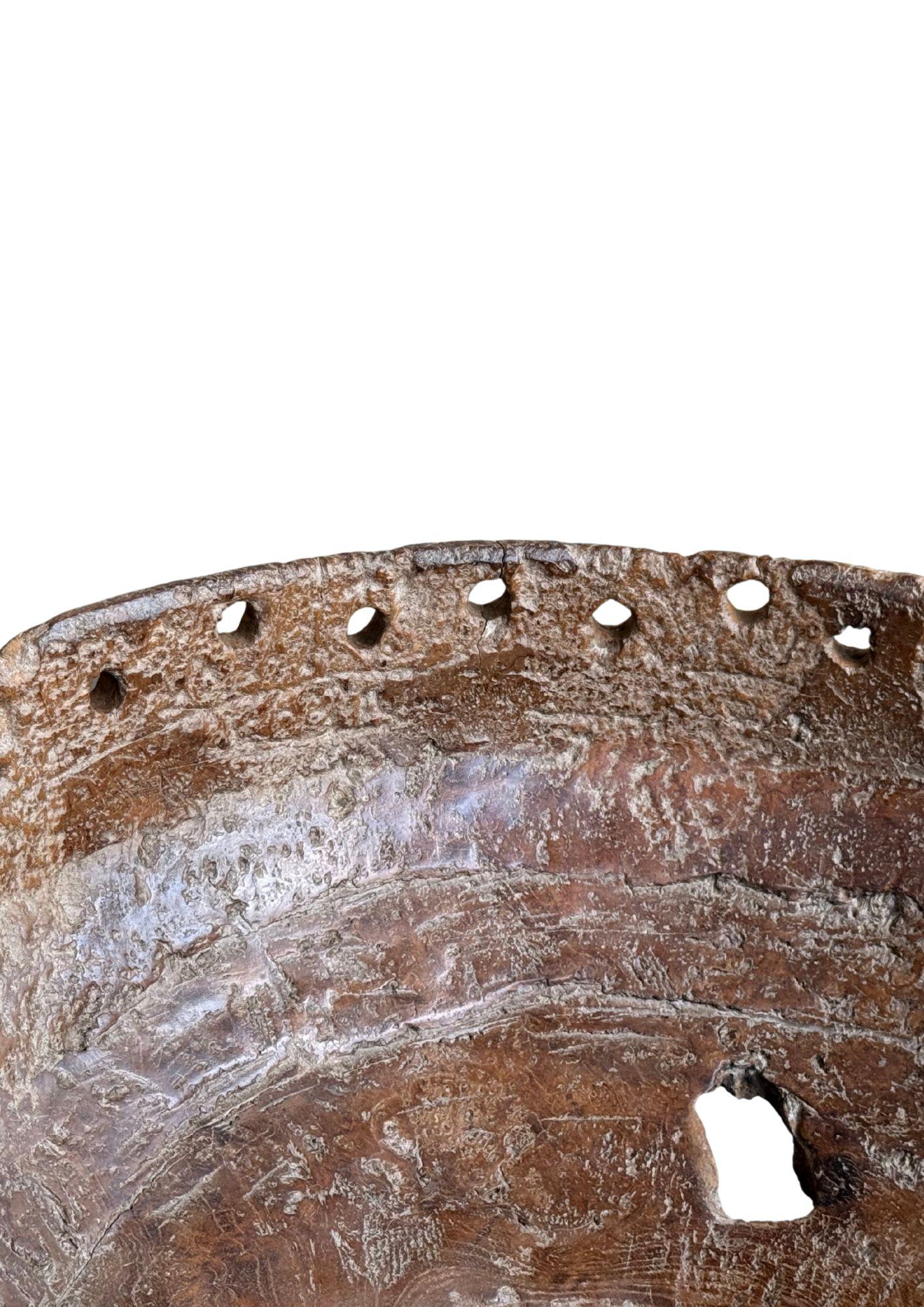 Monumental cuenco de madera de burl de teca de principios del siglo XX, orgánico moderno Madera en venta