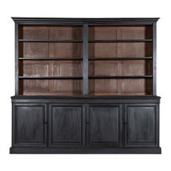 Monumentales Bücherregal aus englischer Eiche aus dem 19.