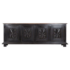 Monumental Ebonised French Oak Enfilade Buffet