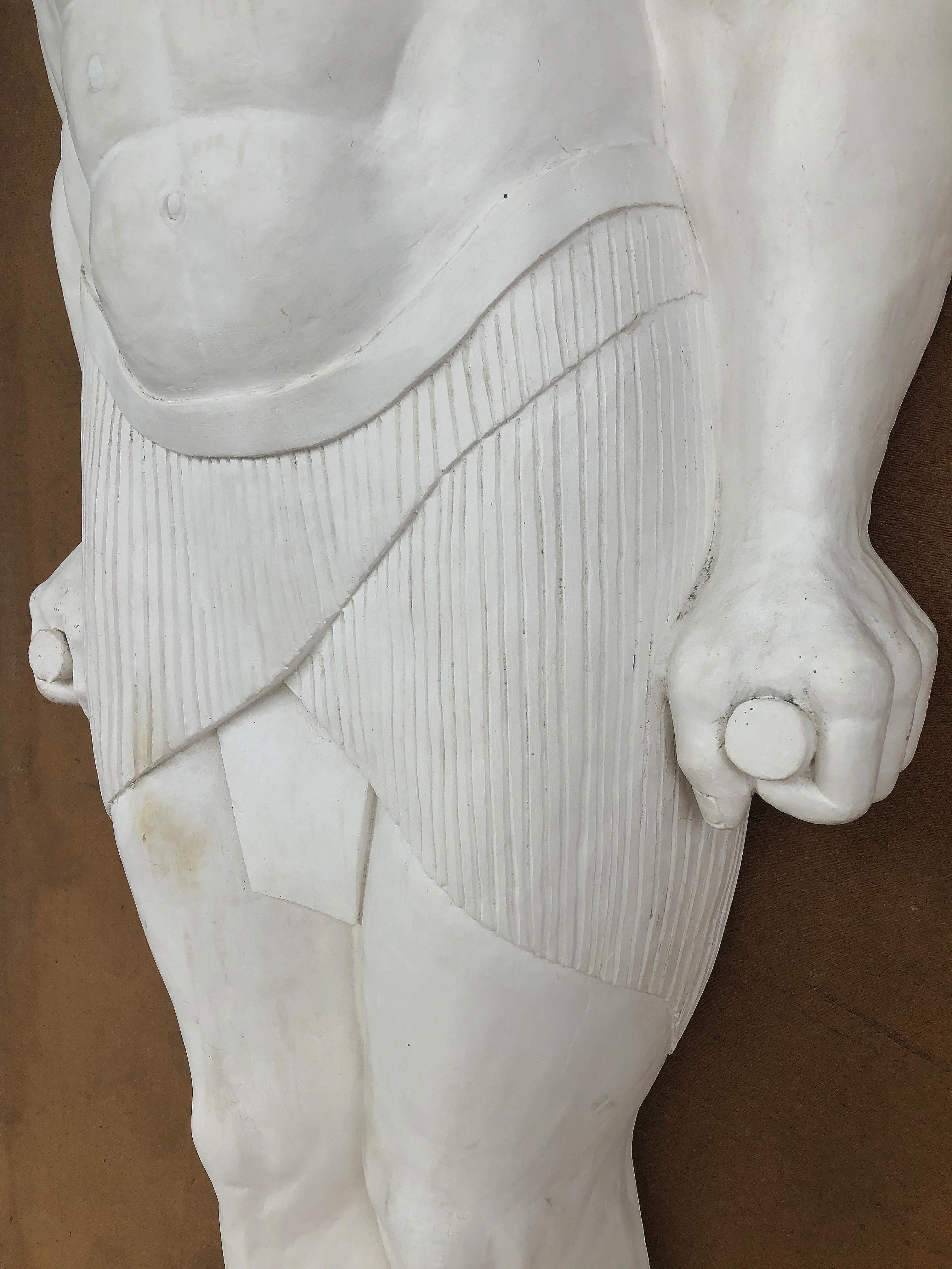 Monumental Egyptian Revival Plaster on Fiberglass Sculptures For Sale 1