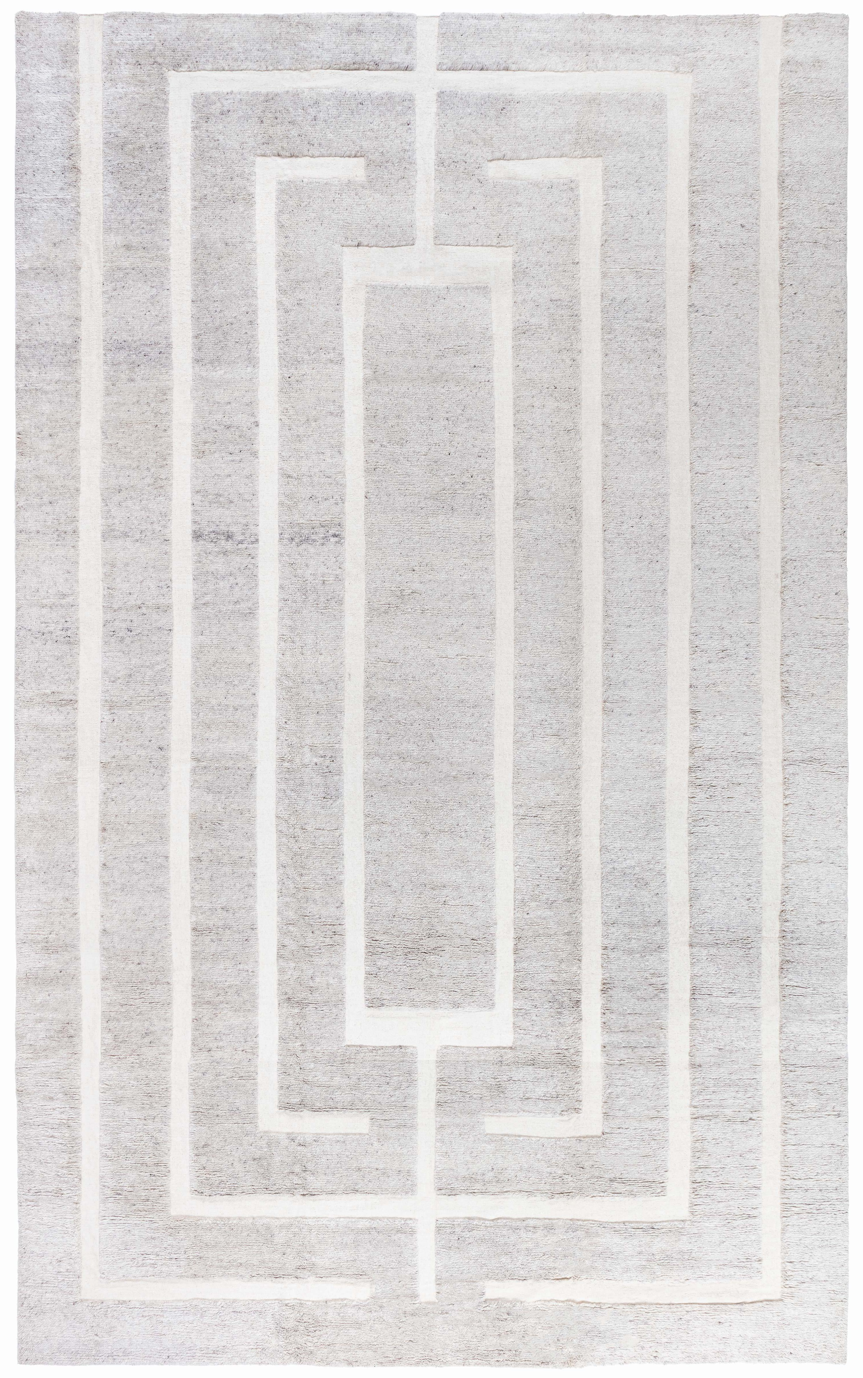 Monumentale Eleganz: Moderner Art-Déco-Wollteppich von Doris Leslie Blau